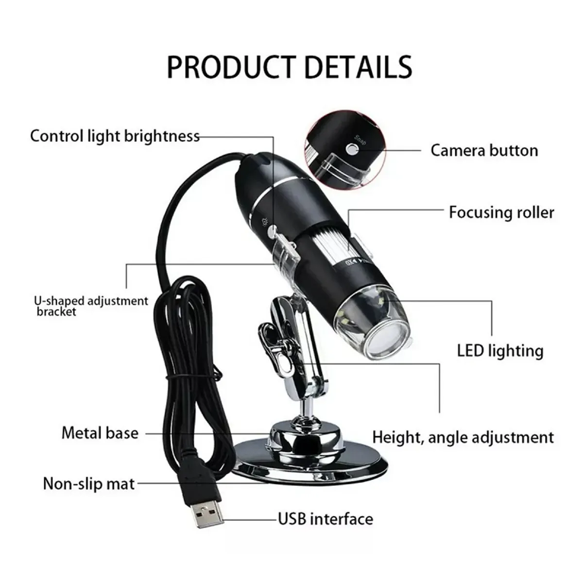 GENERAL - Microscopio Usb Digital Electronico Capilografo