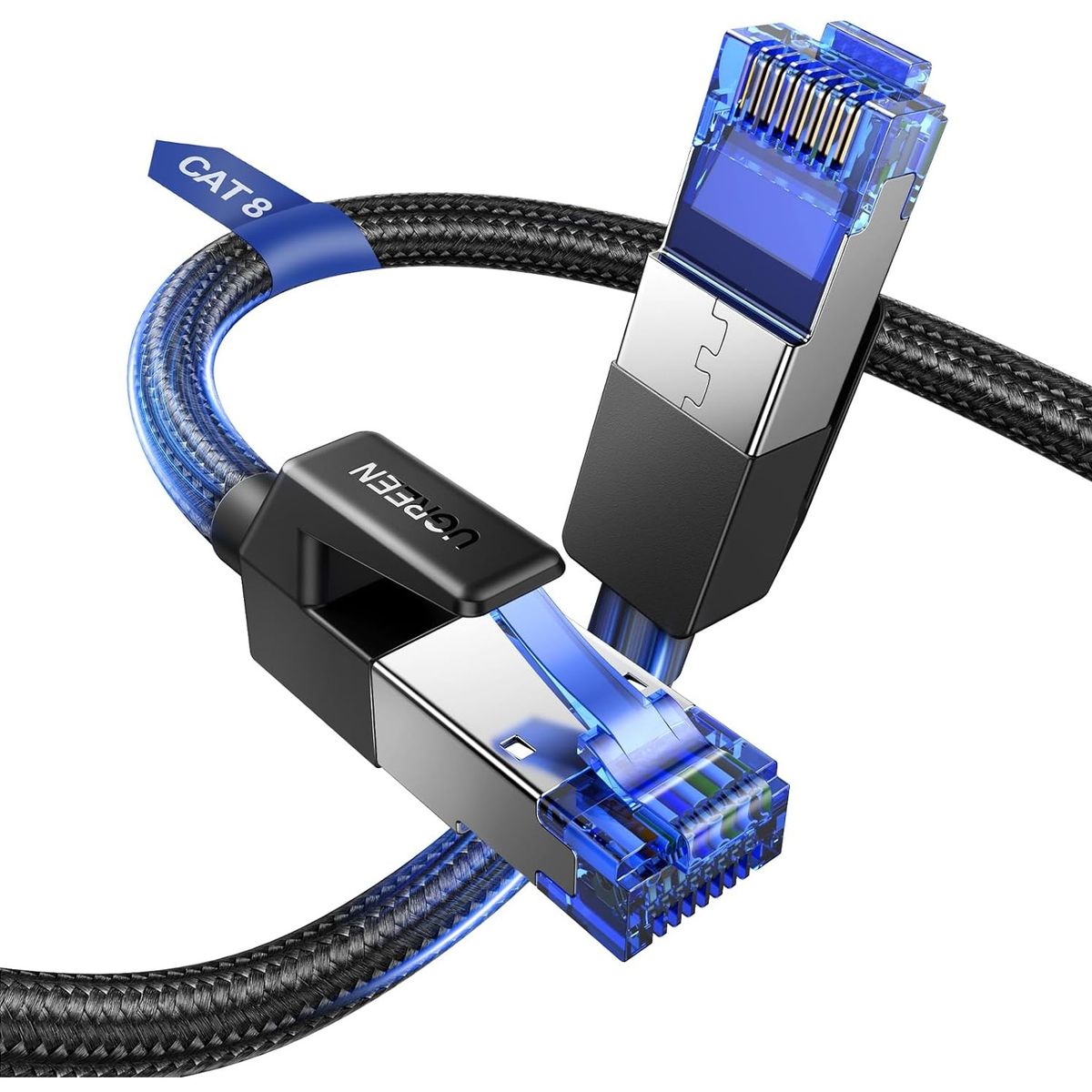 UGREEN - Cable Ethernet Cat 8 RJ45 Alta Velocidad 40 Gbps 2000 MHz Compatible PC Router Consolas 3 Metros