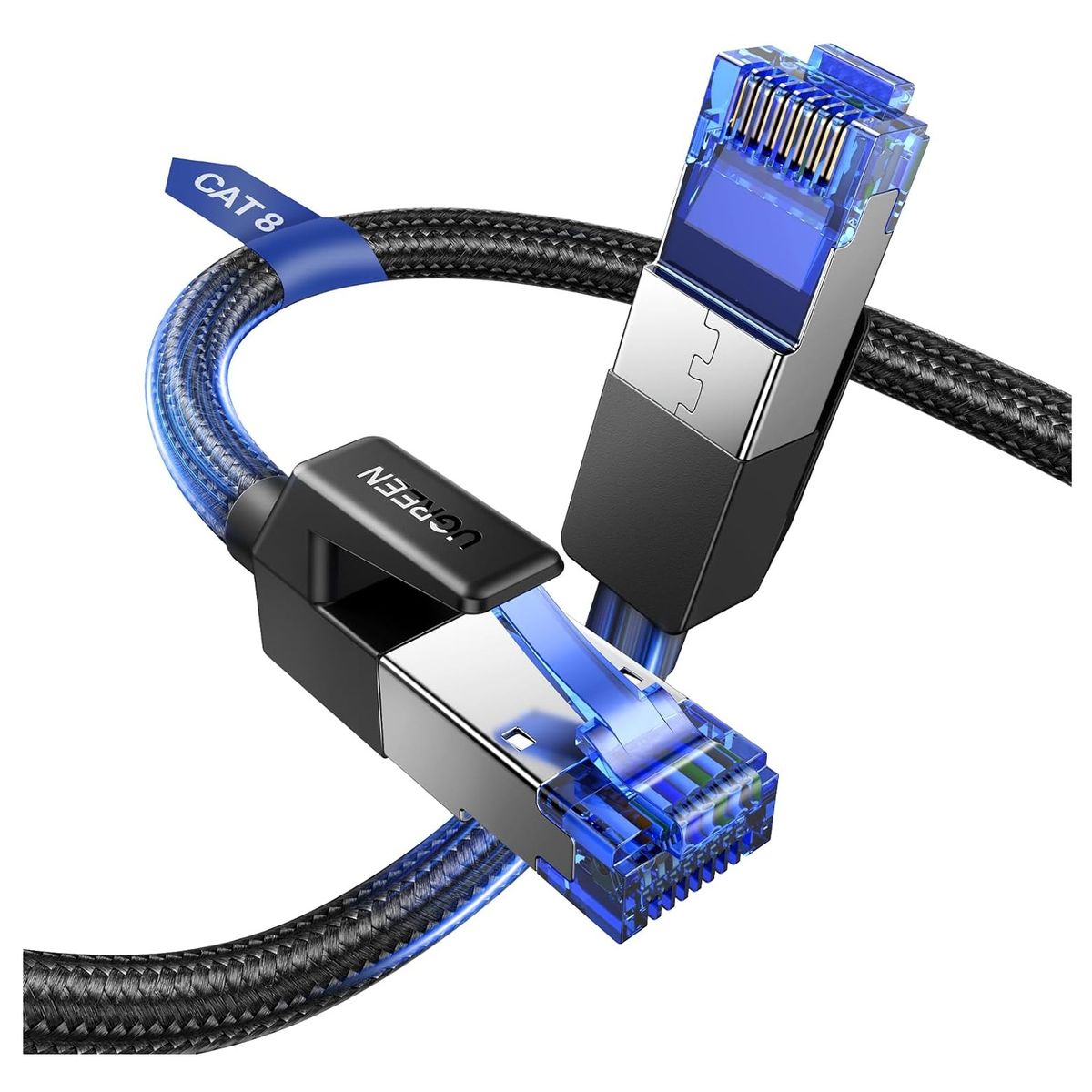 UGREEN - Cable Ethernet Cat 8 RJ45 Alta Velocidad 40 Gbps 2000 MHz Compatible PC Router Consolas 3 Metros