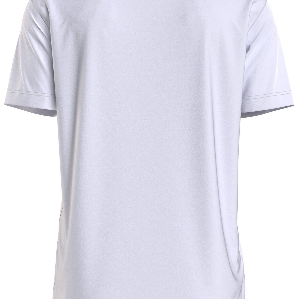 CALVIN KLEIN - Camiseta blanca manga corta con estampado de logo en el frontal Calvin Klein