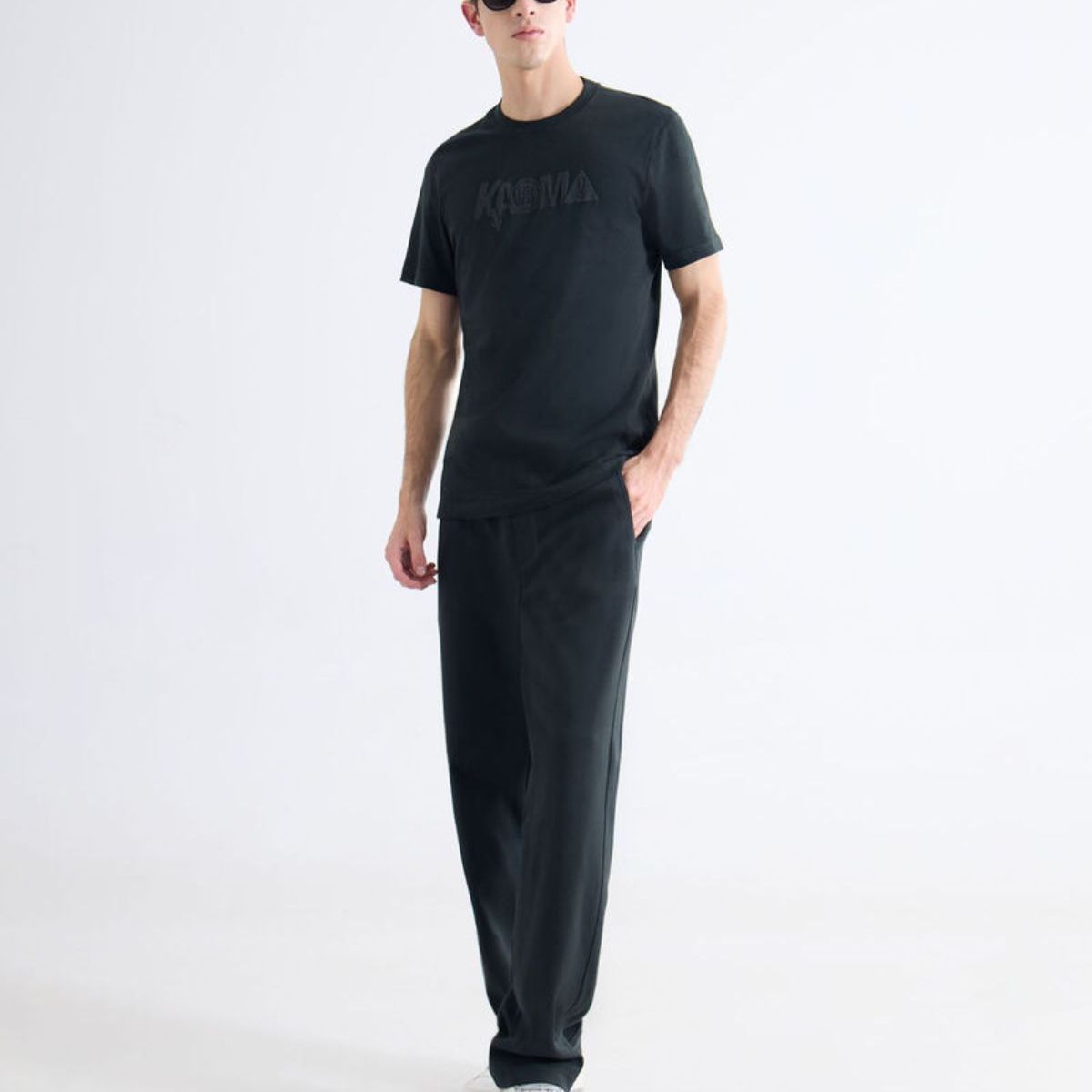 SEVEN SEVEN - Pantalón Straight Texturizado  Para Hombre Negro Seven Seven