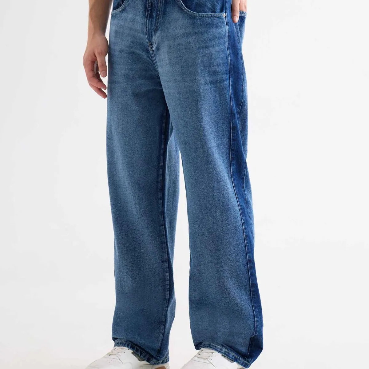 SEVEN SEVEN - Jean Loose Tono Medio  Para Hombre Azul Seven Seven