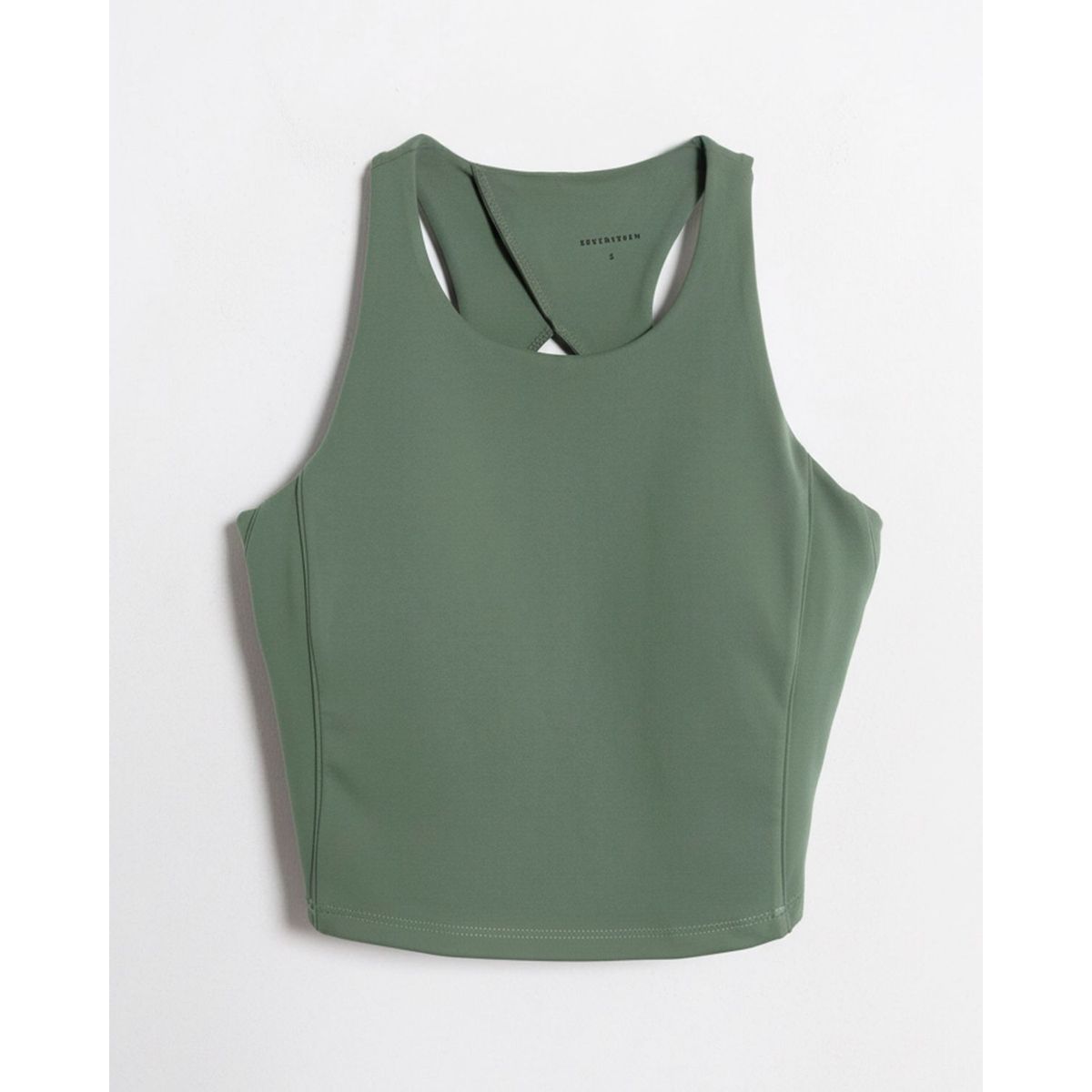 SEVEN SEVEN - Camiseta Deportiva Cut Out  Para Mujer Verde Seven Seven