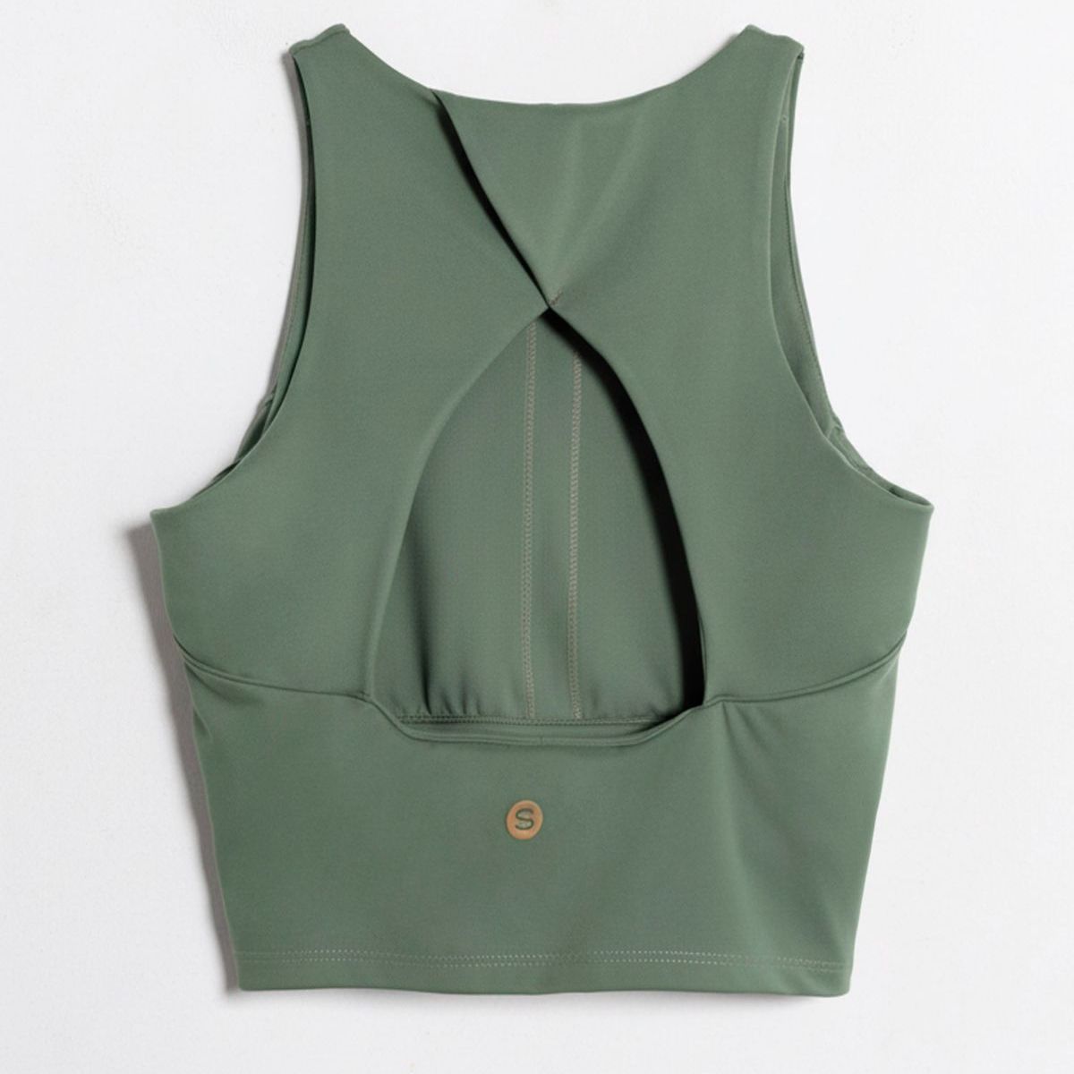 SEVEN SEVEN - Camiseta Deportiva Cut Out  Para Mujer Verde Seven Seven