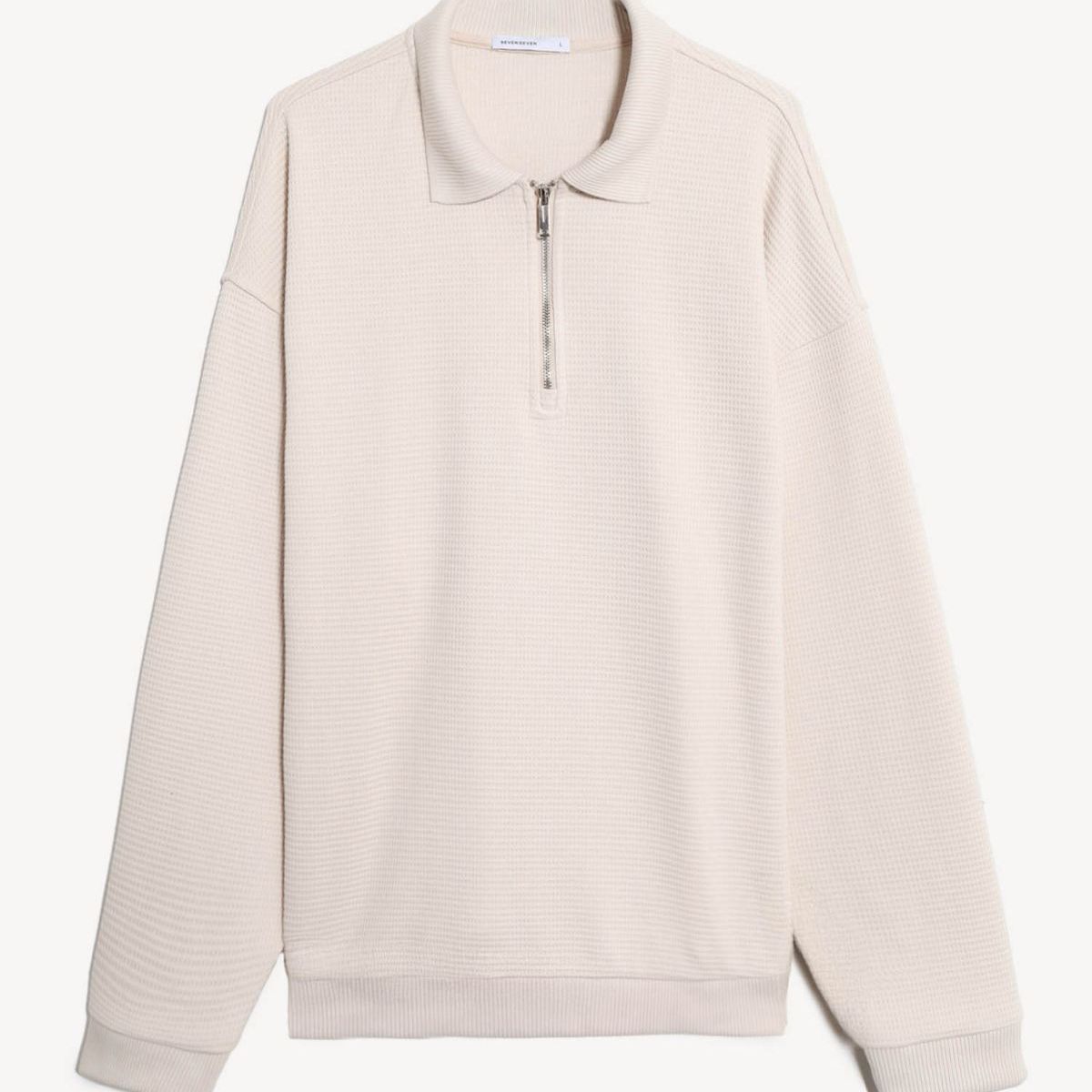 SEVEN SEVEN - Buzo  Para Hombre Zipper Color Taupe Marca Seven Seven #45060731