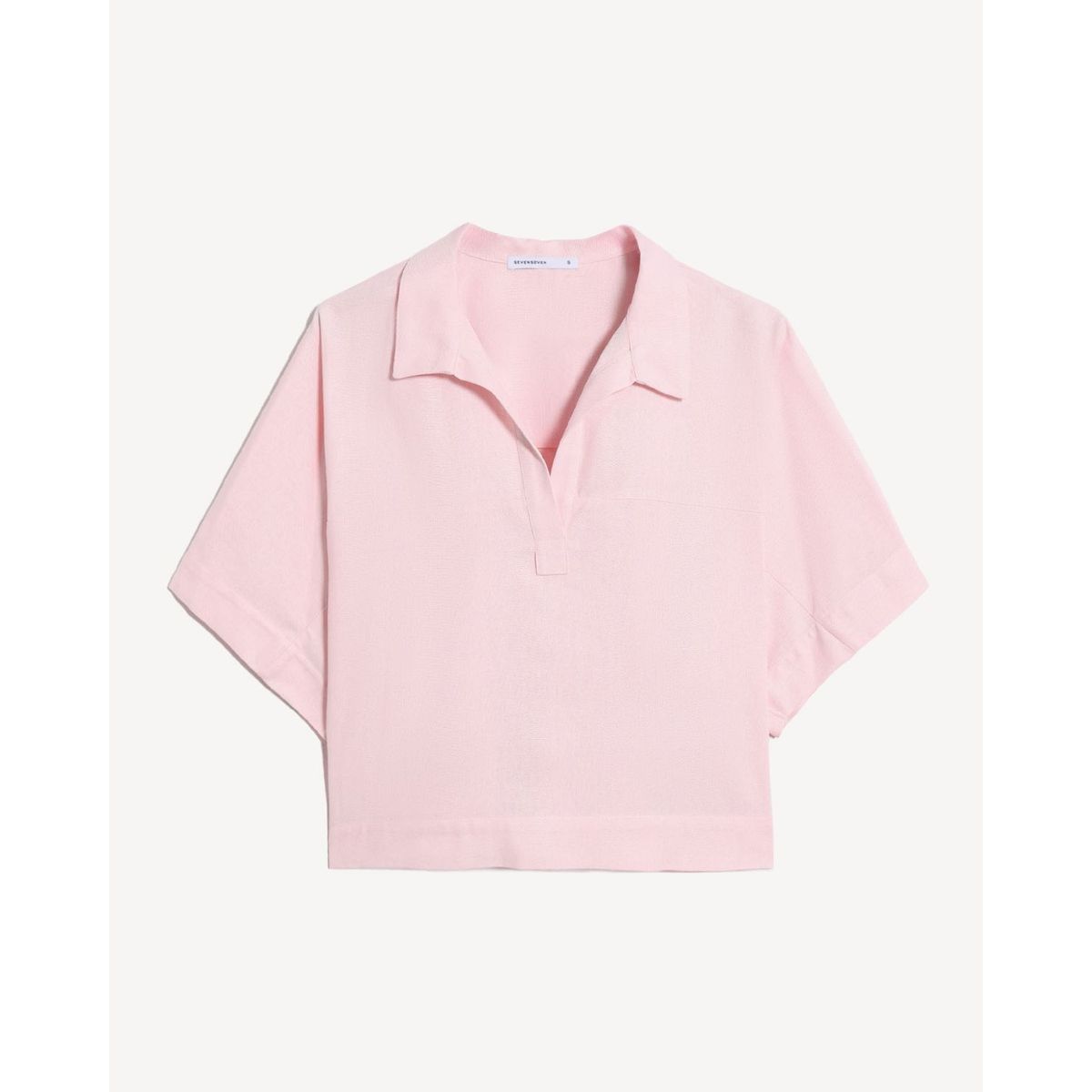SEVEN SEVEN - Blusa Resort Manga Kimono  Para Mujer Rosa Seven Seven