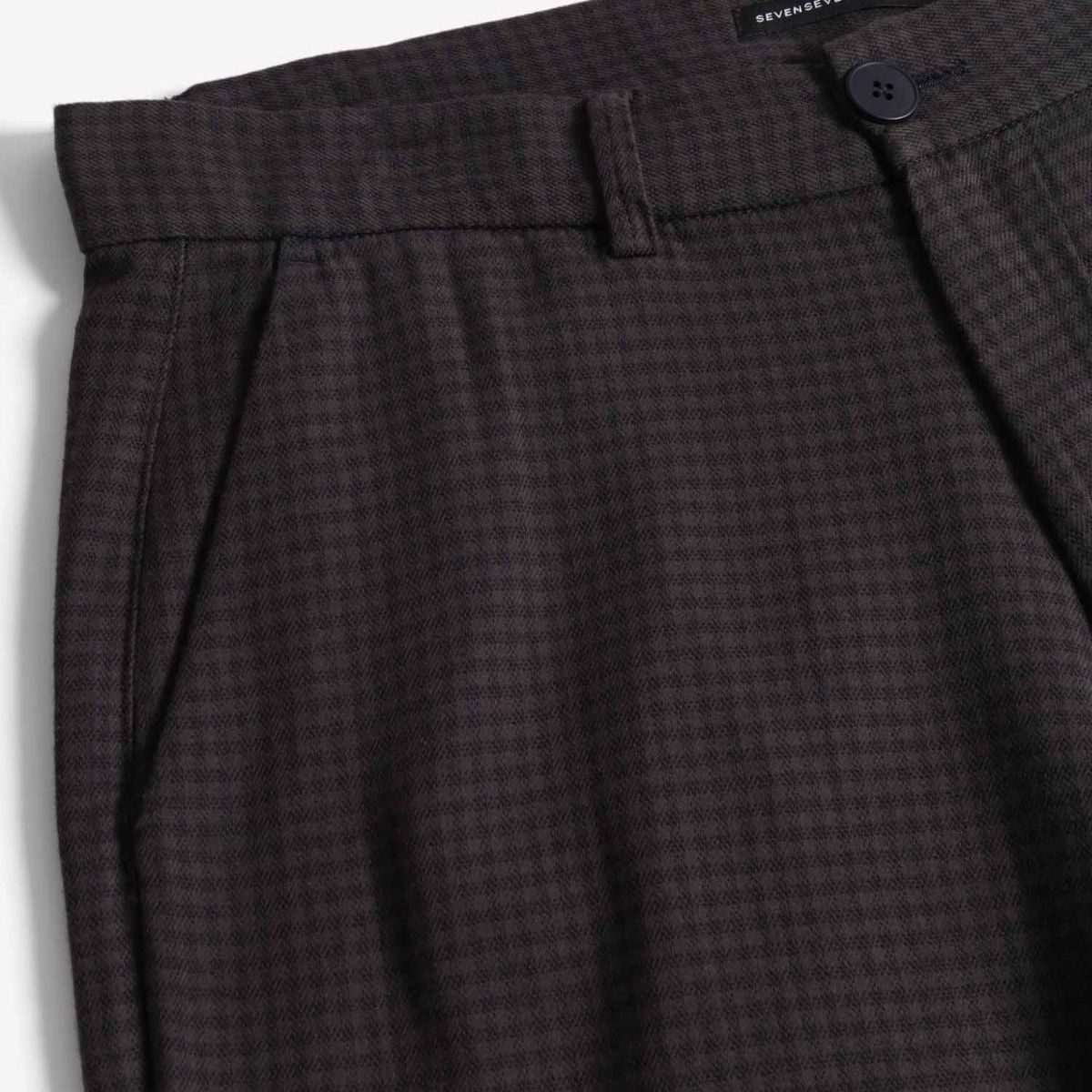 SEVEN SEVEN - Pantalón Sastrero Straight  Para Hombre Negro Seven Seven