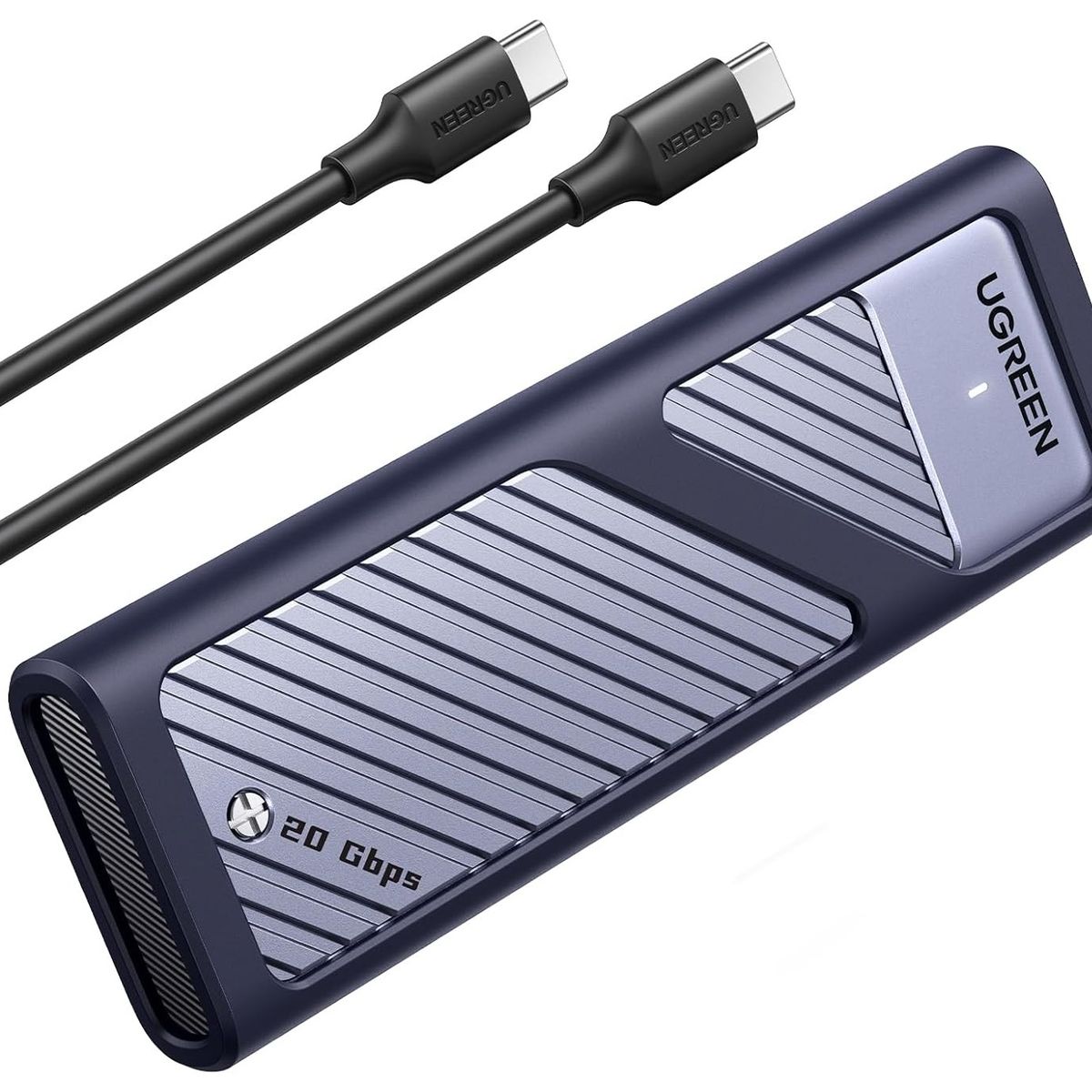UGREEN - UGREEN Carcasa SSD SATA M.2 NVMe 20 Gbps Compatible con UASP Trim llave M/B+M NVMe y SATA SSD