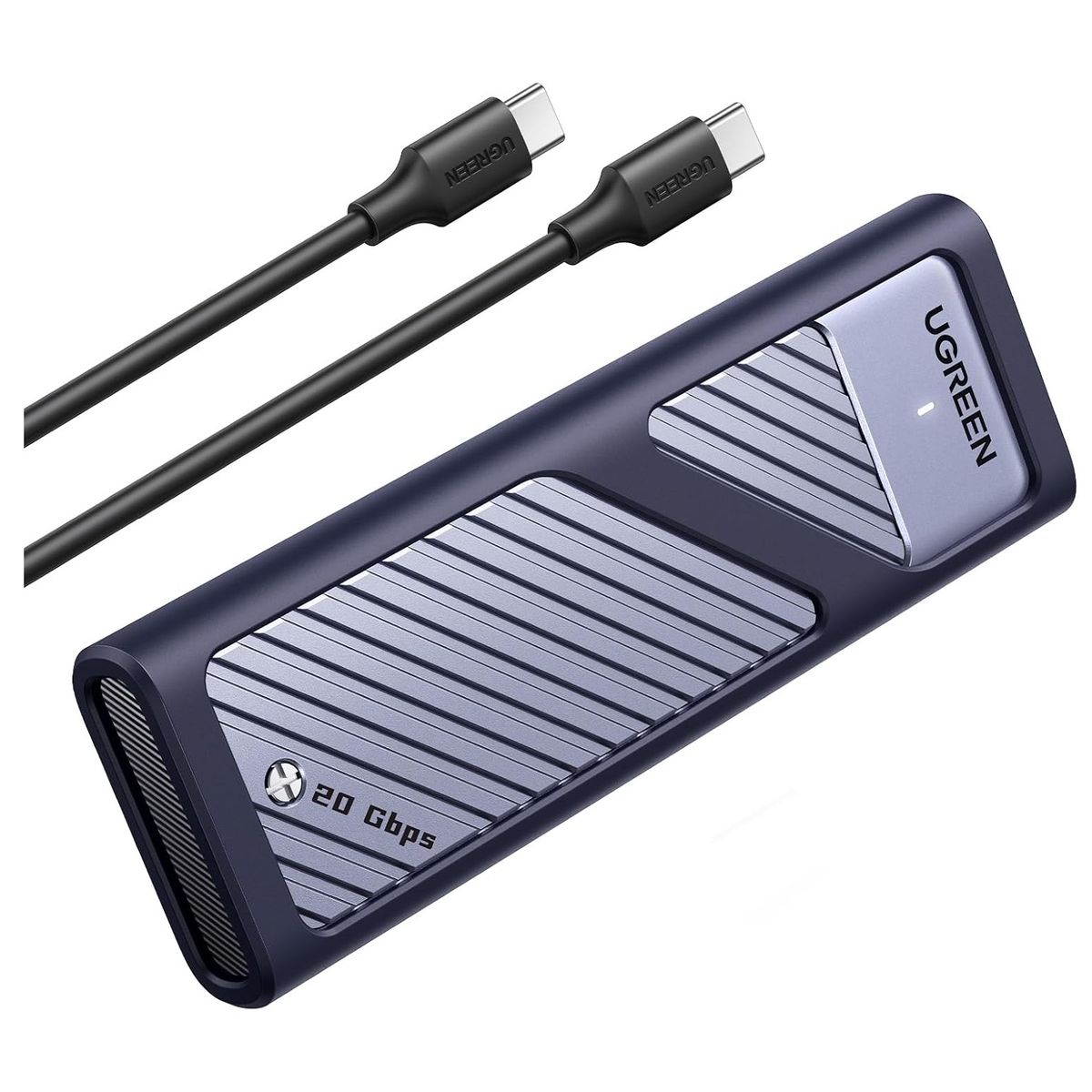 UGREEN - UGREEN Carcasa SSD SATA M.2 NVMe 20 Gbps Compatible con UASP Trim llave M/B+M NVMe y SATA SSD