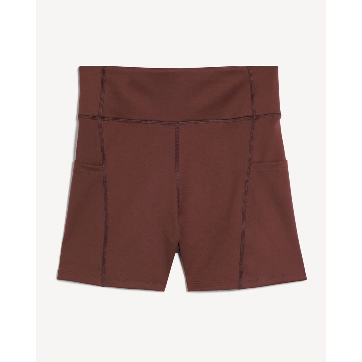 SEVEN SEVEN - Short Deportivo Pretina Ancha  Para Mujer Café Seven Seven