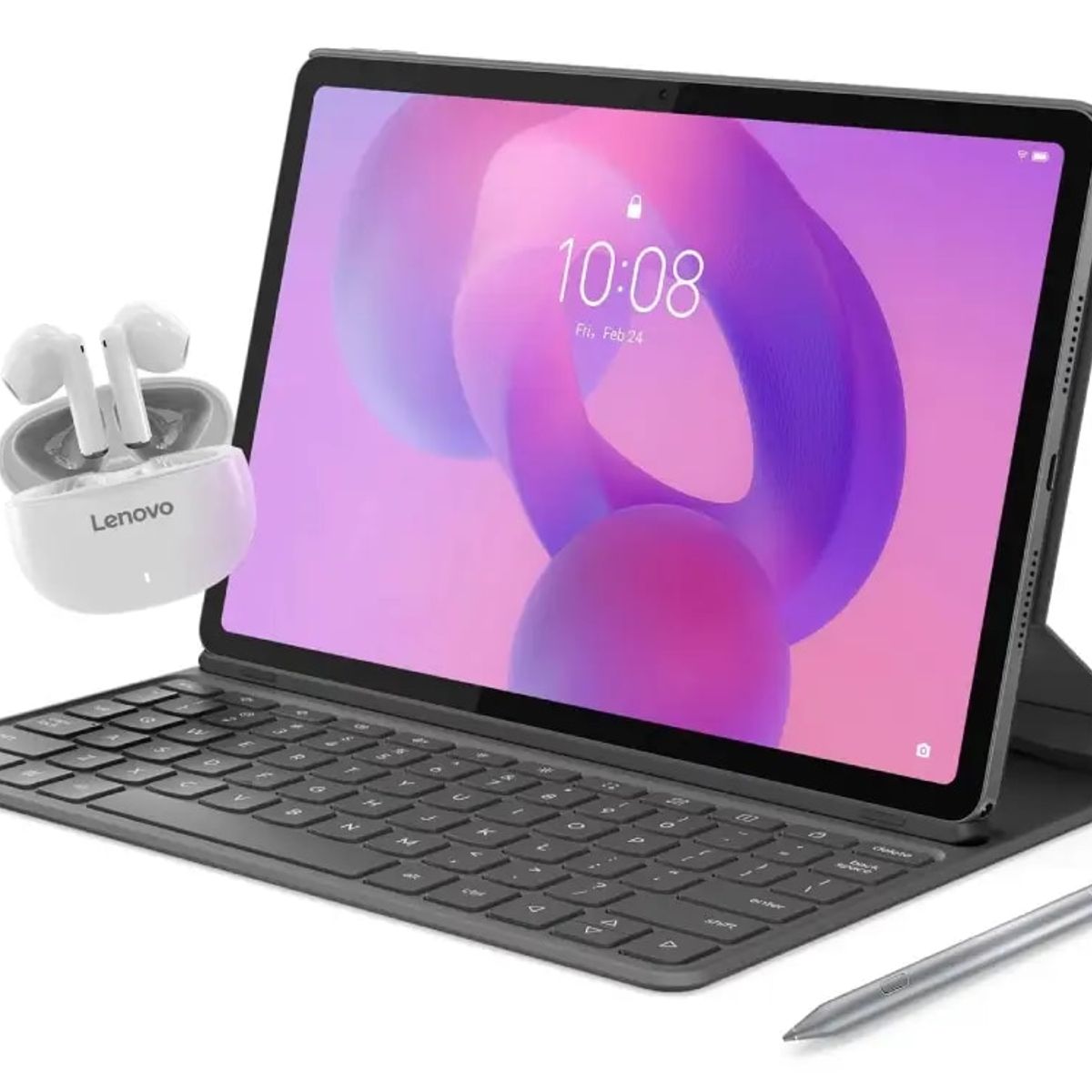 Lenovo - TABLET LENOVO IDEA TAB 11 Pulgadas 128gb 8Ram CON ESTUCHE TECLADO + LÁPIZ + Earbuds
