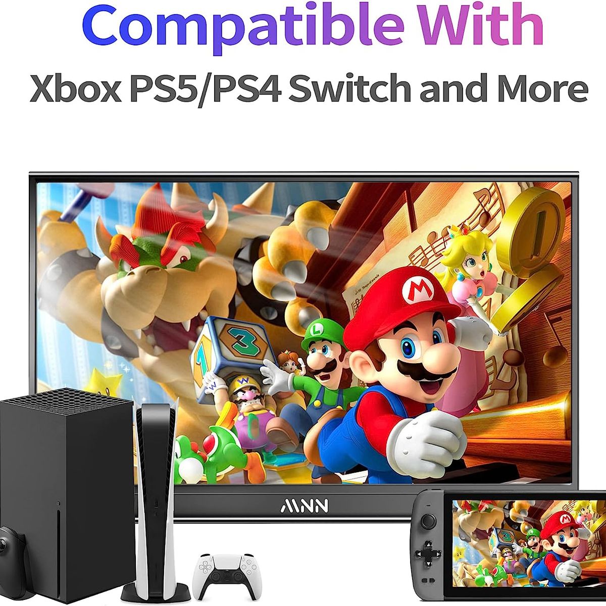 GENERICO - Monitor Portatil 15.6 Fhd 1080 Pantalla Ips Ultra-slim