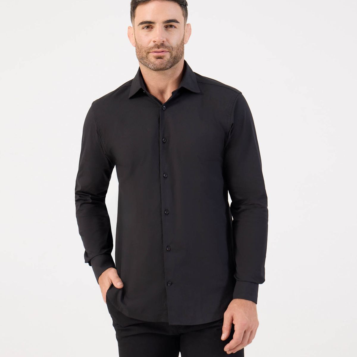 PATPRIMO - Camisa  Para Hombre  Marca Patprimo Color Negro #44017342