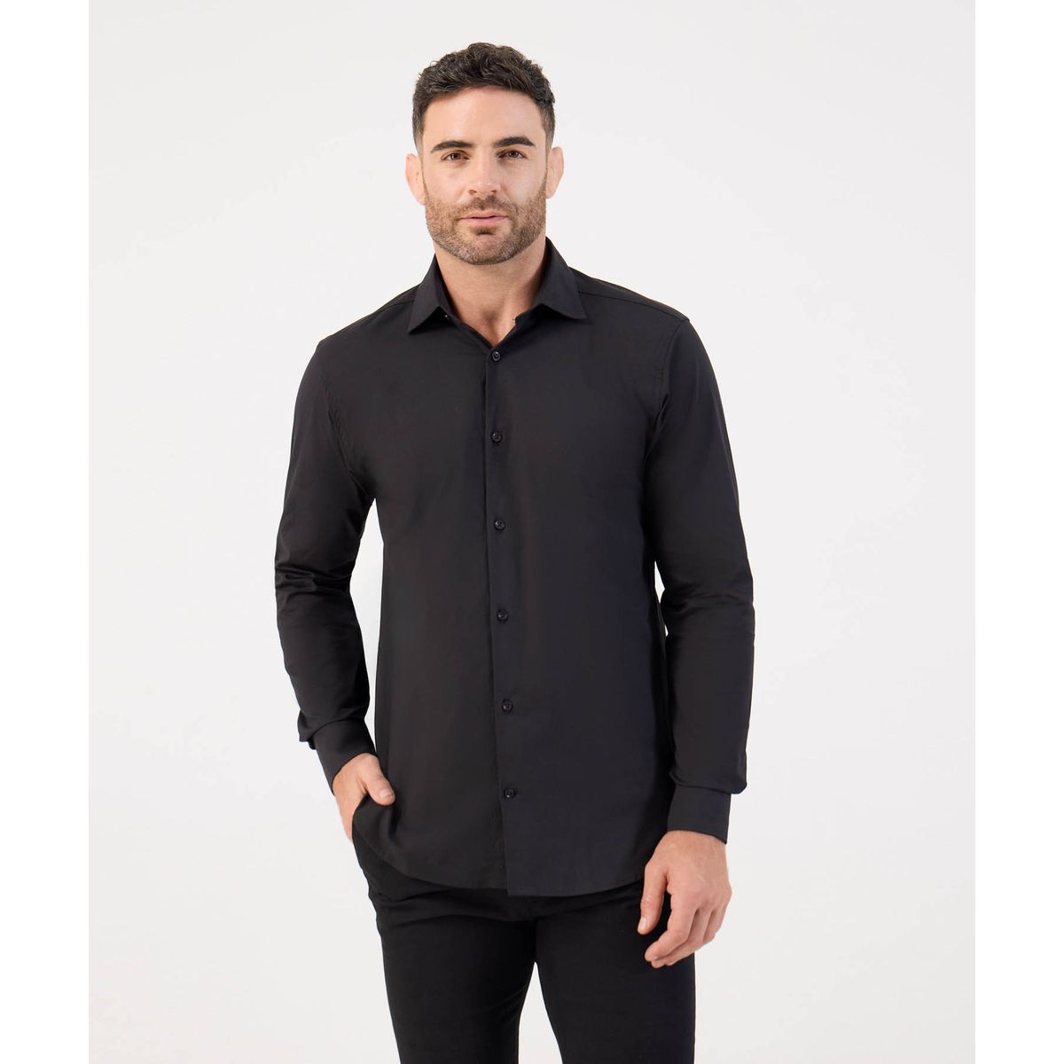 PATPRIMO - Camisa  Para Hombre  Marca Patprimo Color Negro #44017342