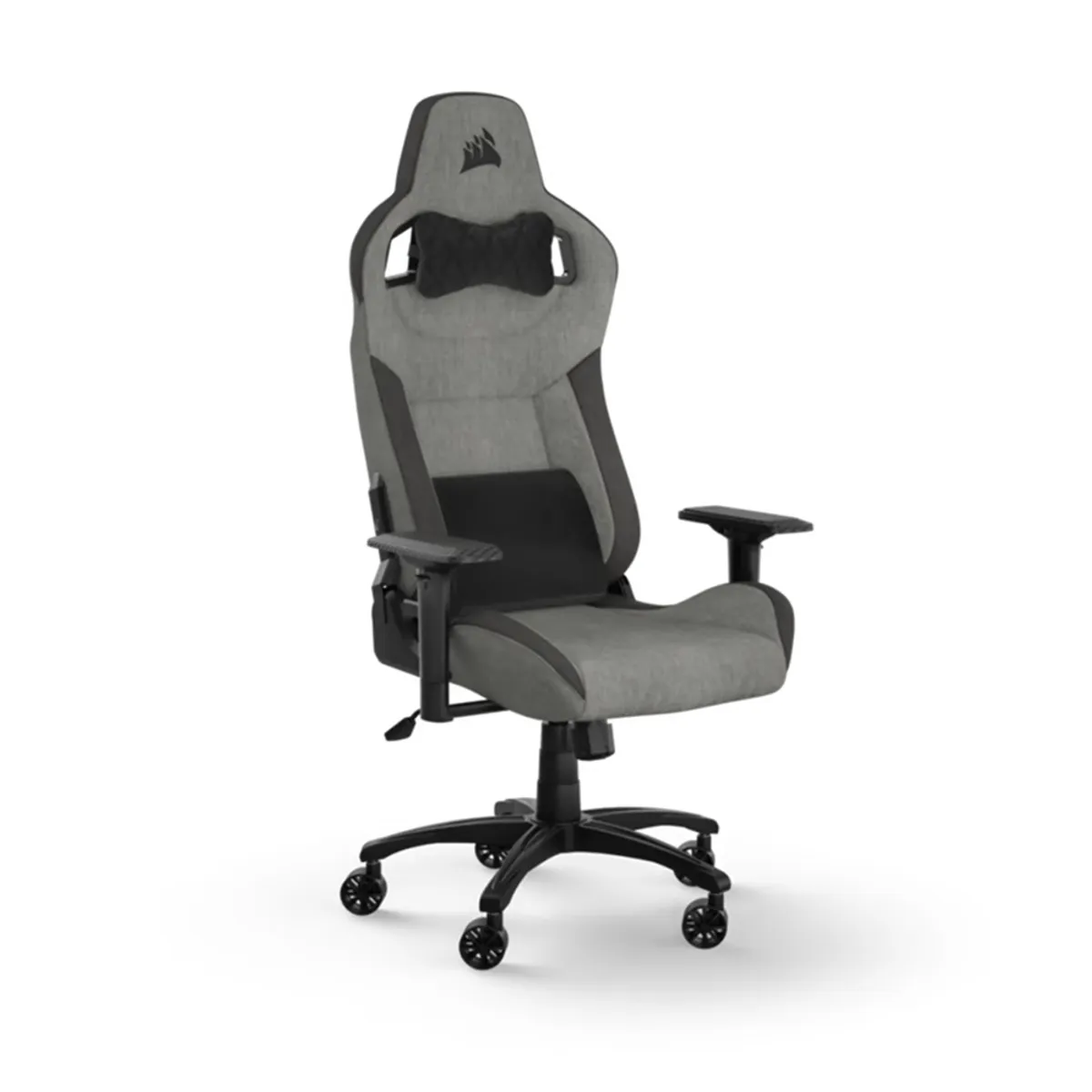 CORSAIR - Silla gamer Corsair T3 Rush reclinable Gris con Negro_.