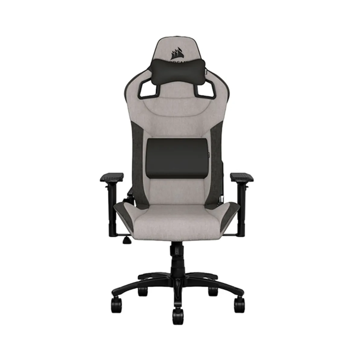 CORSAIR - Silla gamer Corsair T3 Rush reclinable Gris con Negro_.