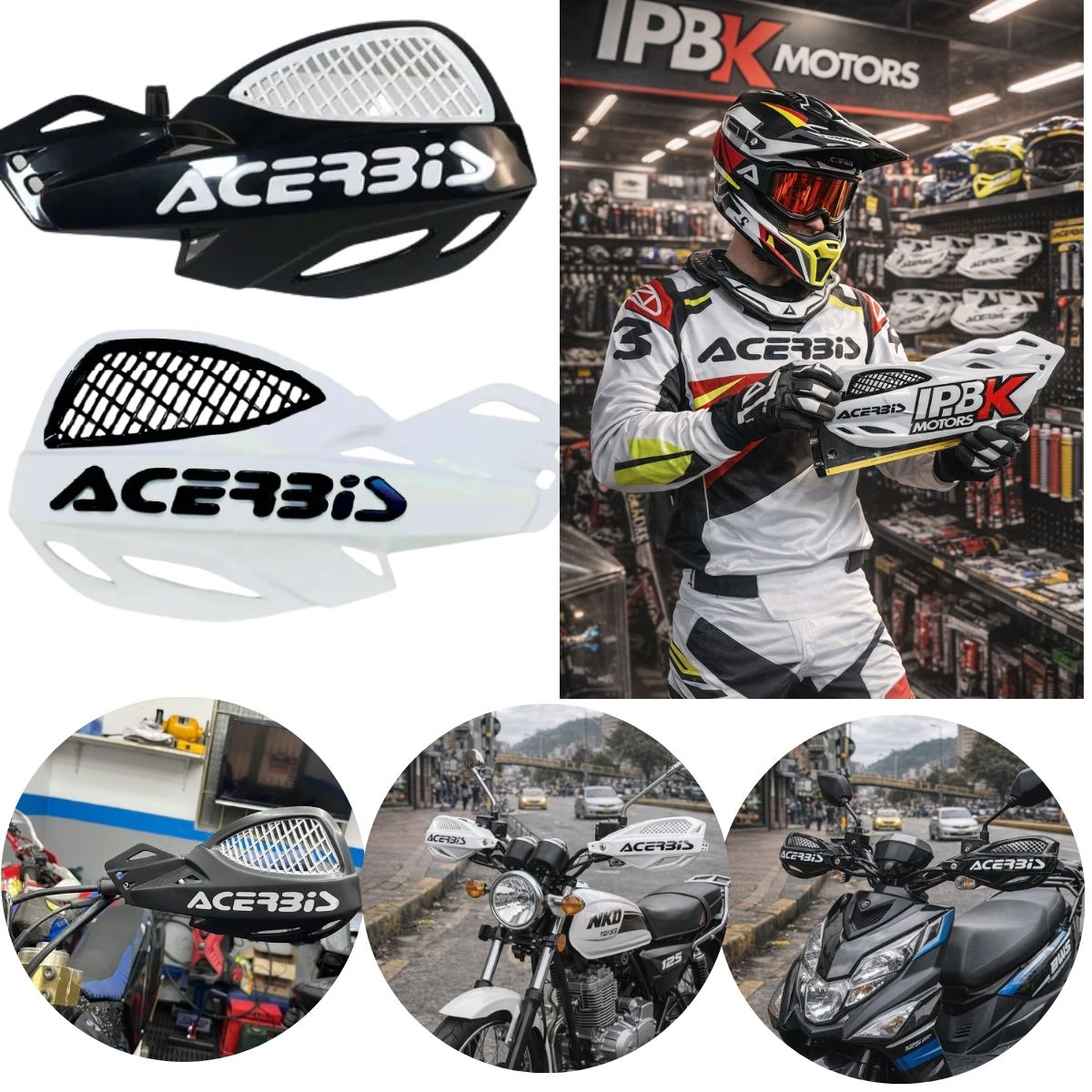 ACERBIS - Cortavientos cubre manos acerbis mx moto universales cross urban