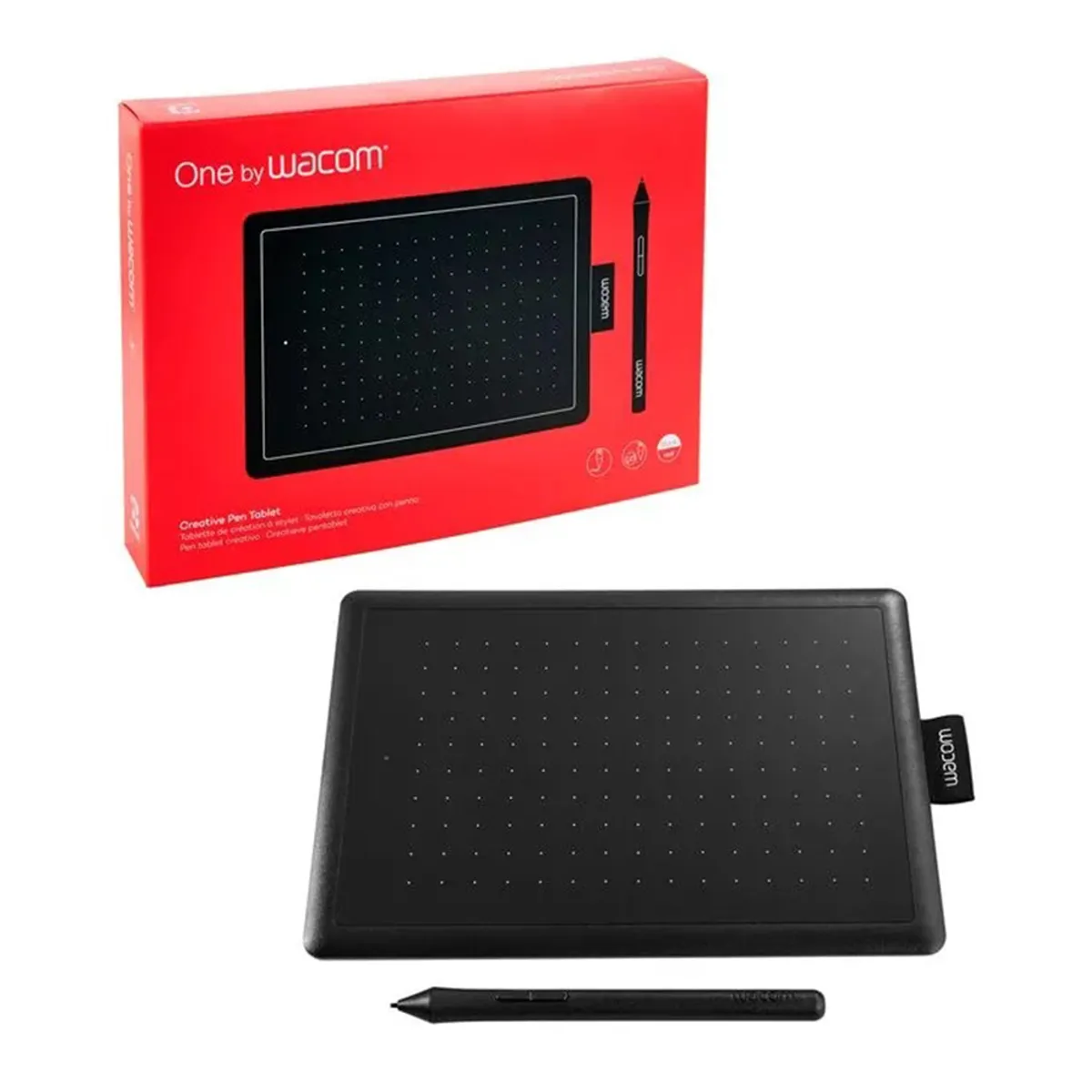 WACOM - Tableta Digitalizadora Wacom One Wacom CTL-672 Negra Y Roja