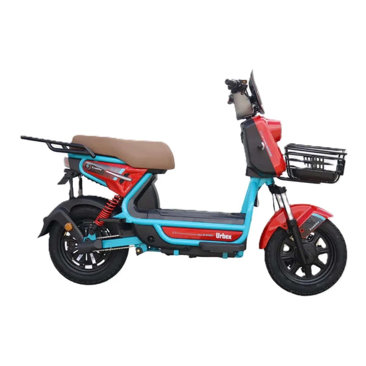 EVOBIKE - Bicicleta Eléctrica EVOBIKE URBEX 48kmh color ROJO 350W Batería Extraíble