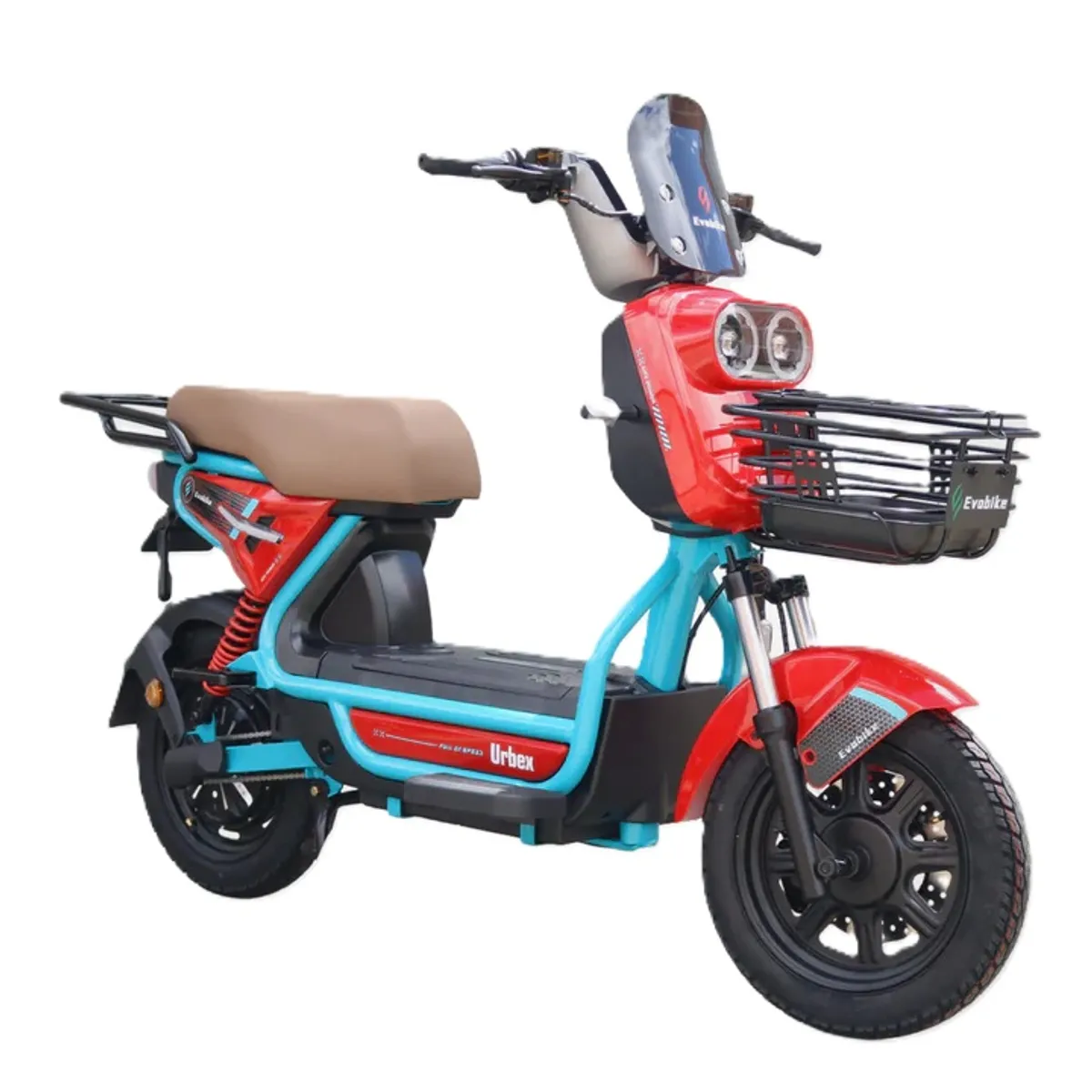 EVOBIKE - Bicicleta Eléctrica EVOBIKE URBEX 48kmh color ROJO 350W Batería Extraíble