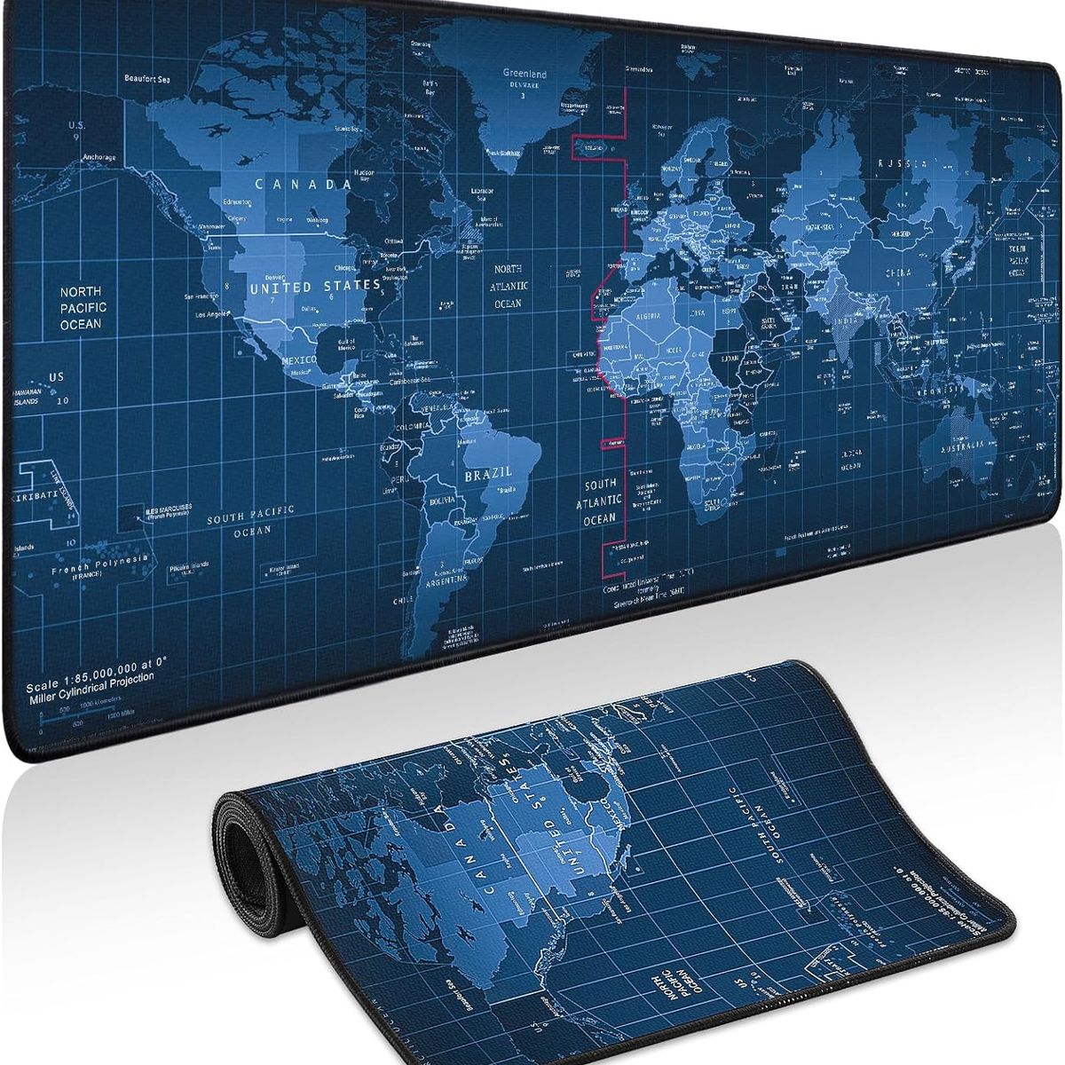 GENERICO - Mousepad Alfombrilla XXL 80x30 Antideslizante Para Teclado Y Mouse