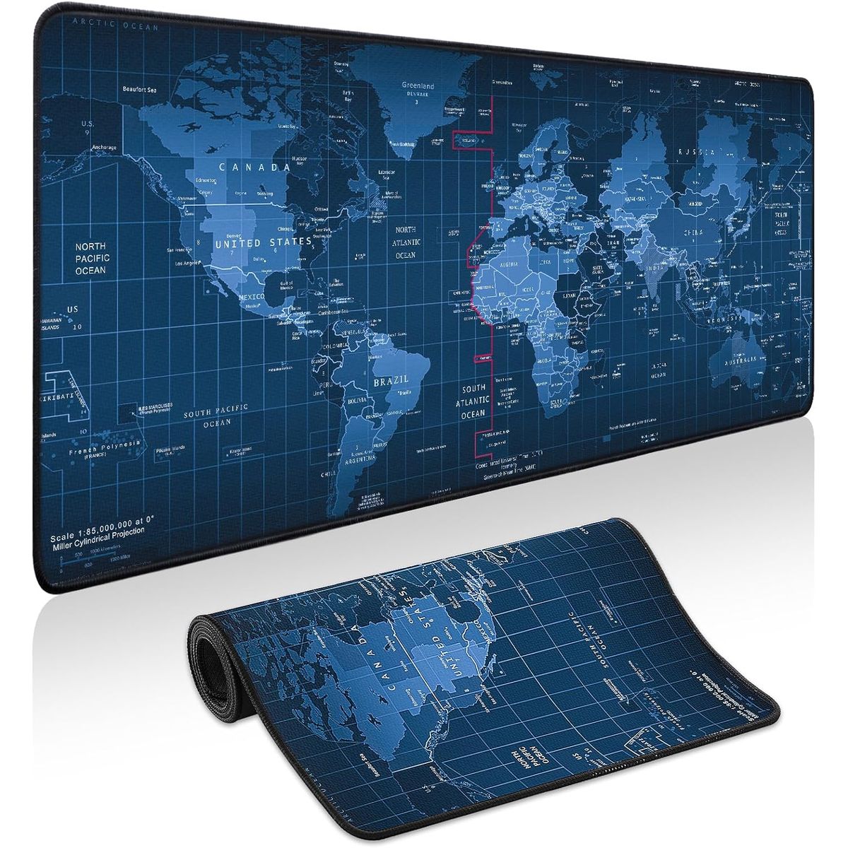 GENERICO - Mousepad Alfombrilla XXL 80x30 Antideslizante Para Teclado Y Mouse