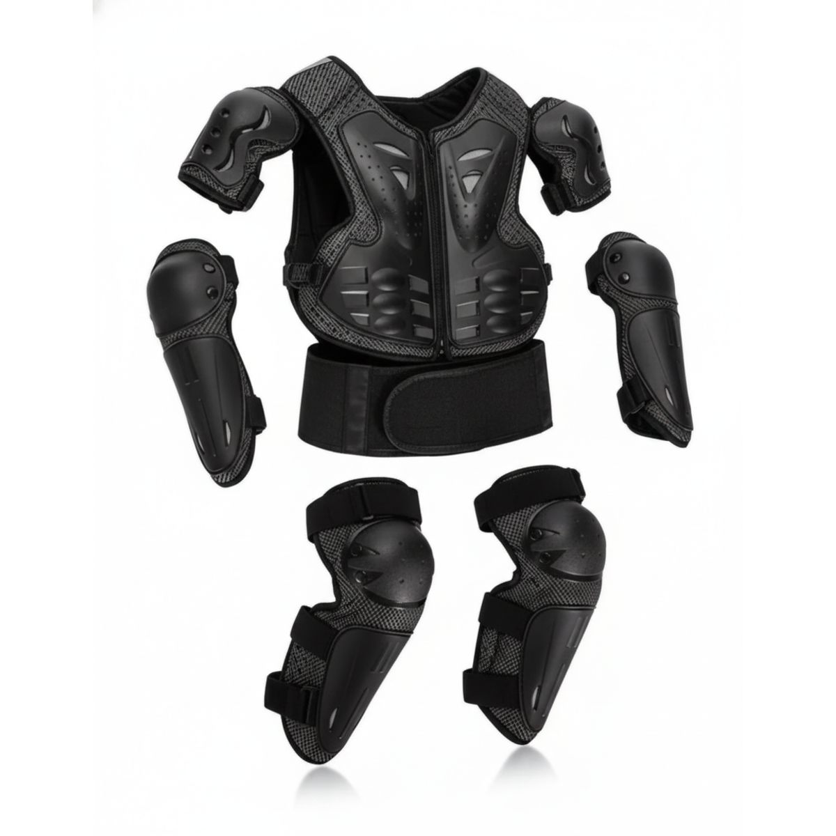 GENERICO - KIT DE PROTECCION PARA NIÑO RODILLERA Y CODERA + PECHERA BMX