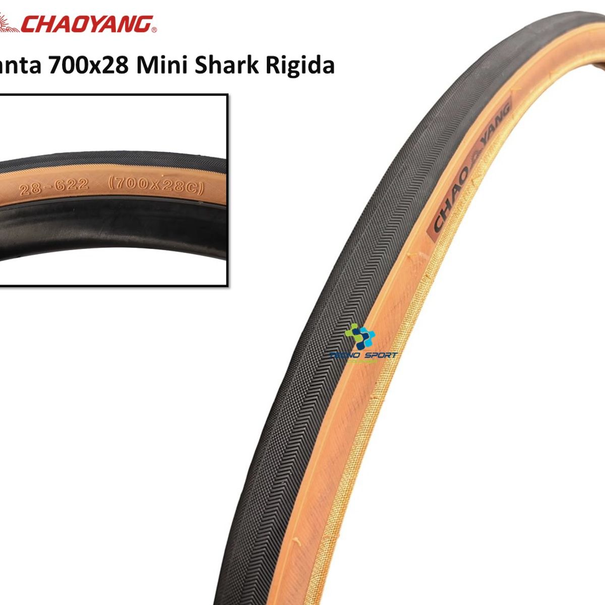 CHAOYANG - Llanta Bicicleta 700 X 28 Chaoyang Ruta Rigida X2 Unidades