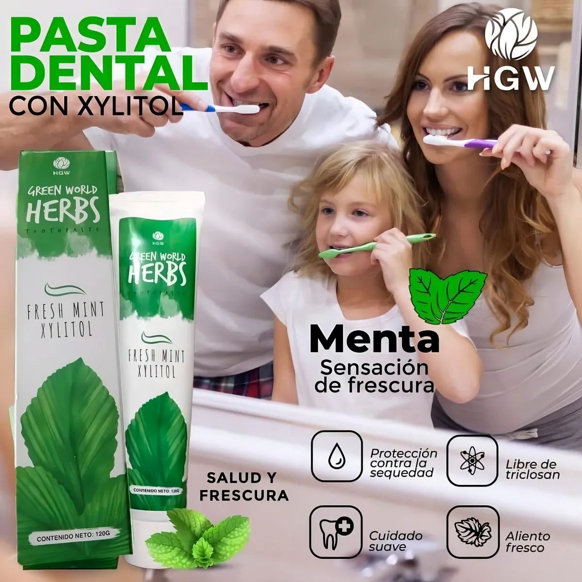 GENERICO - Pasta Dental Sin Fluor Ni Triclosan De Hgw