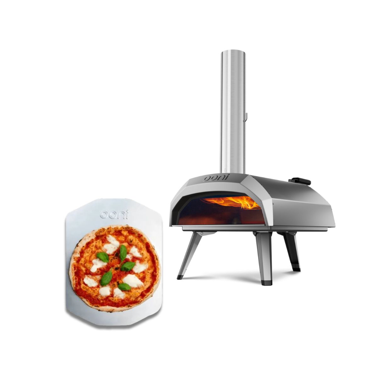 OONI - Horno portátil para pizza a leña, carbón - Ooni Karu 12 + Pala Clásica