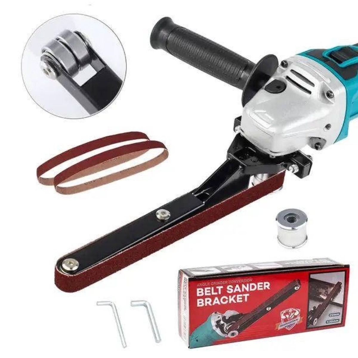 GENERICO - Adaptador Lija Para Amoladorapulidora De Lijadora De Banda