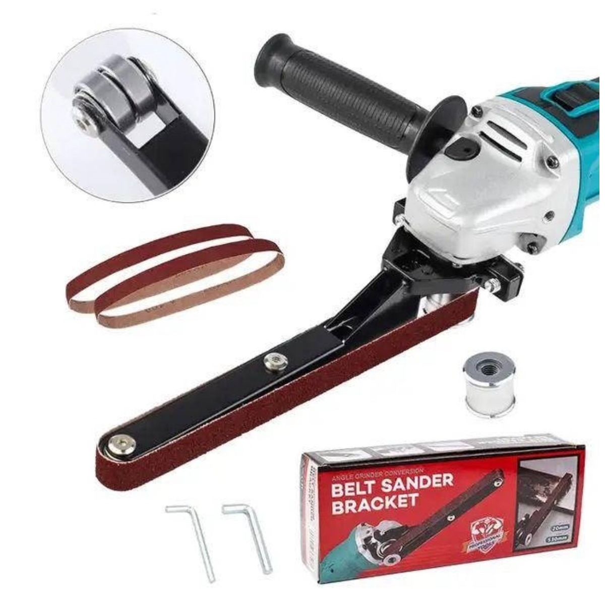 GENERICO - Adaptador Lija Para Amoladorapulidora De Lijadora De Banda