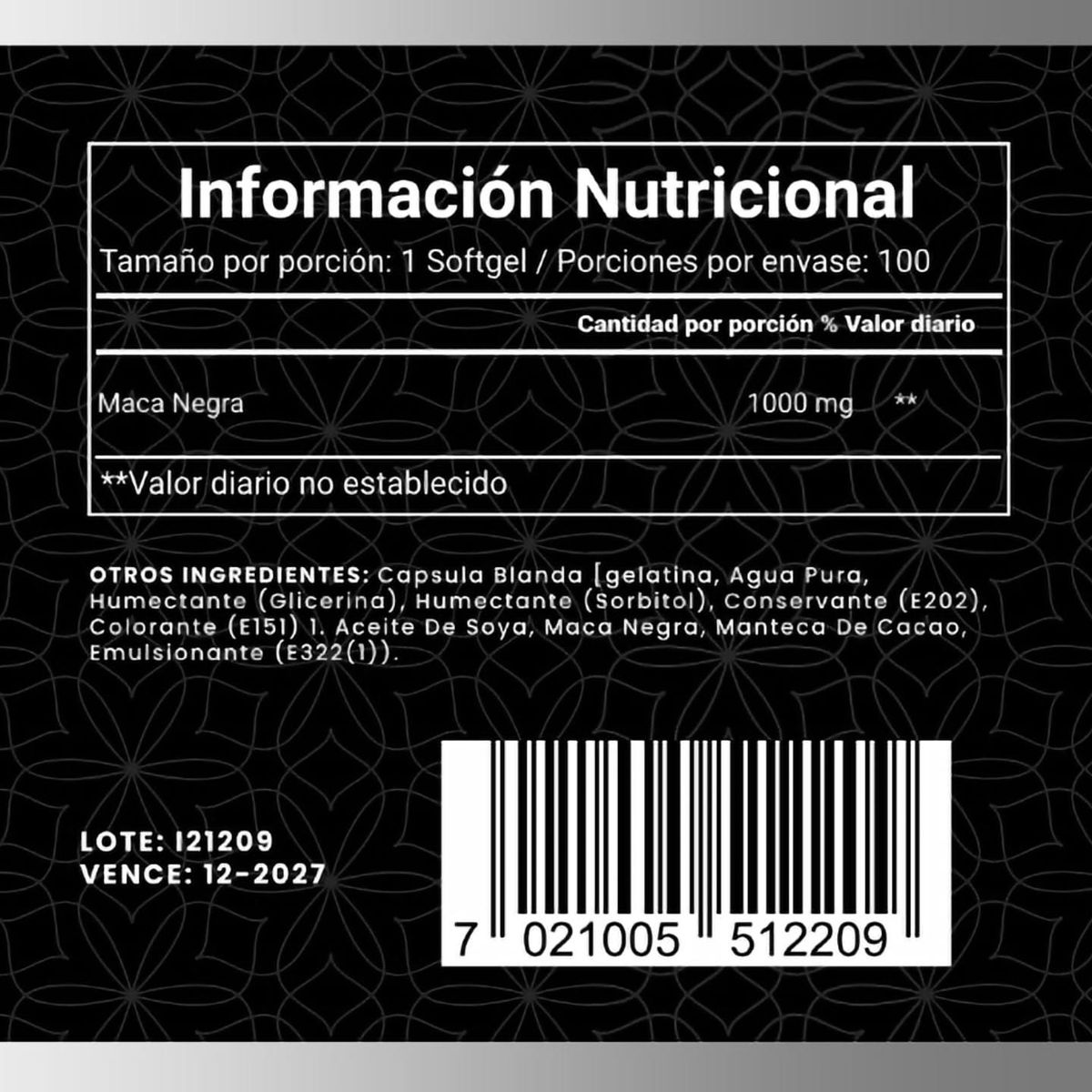 GENERICO - Maca negra - Garden of life