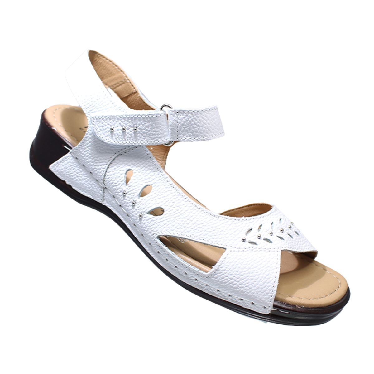 CALZADO ROMULO - Romulo Sandalia En Cuero Ajuste Velcro