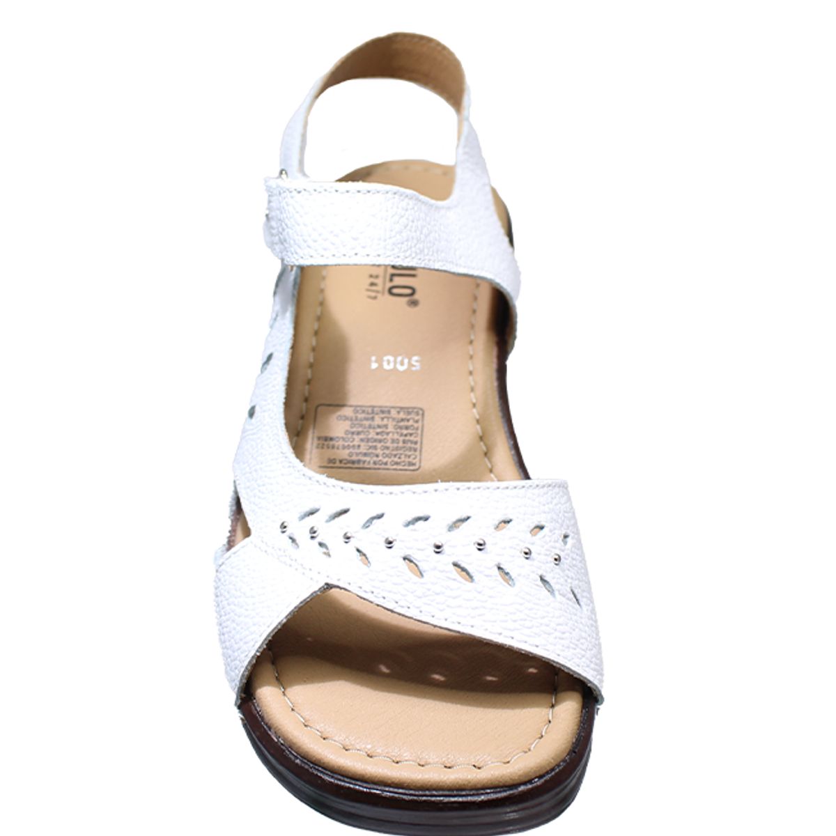 CALZADO ROMULO - Romulo Sandalia En Cuero Ajuste Velcro