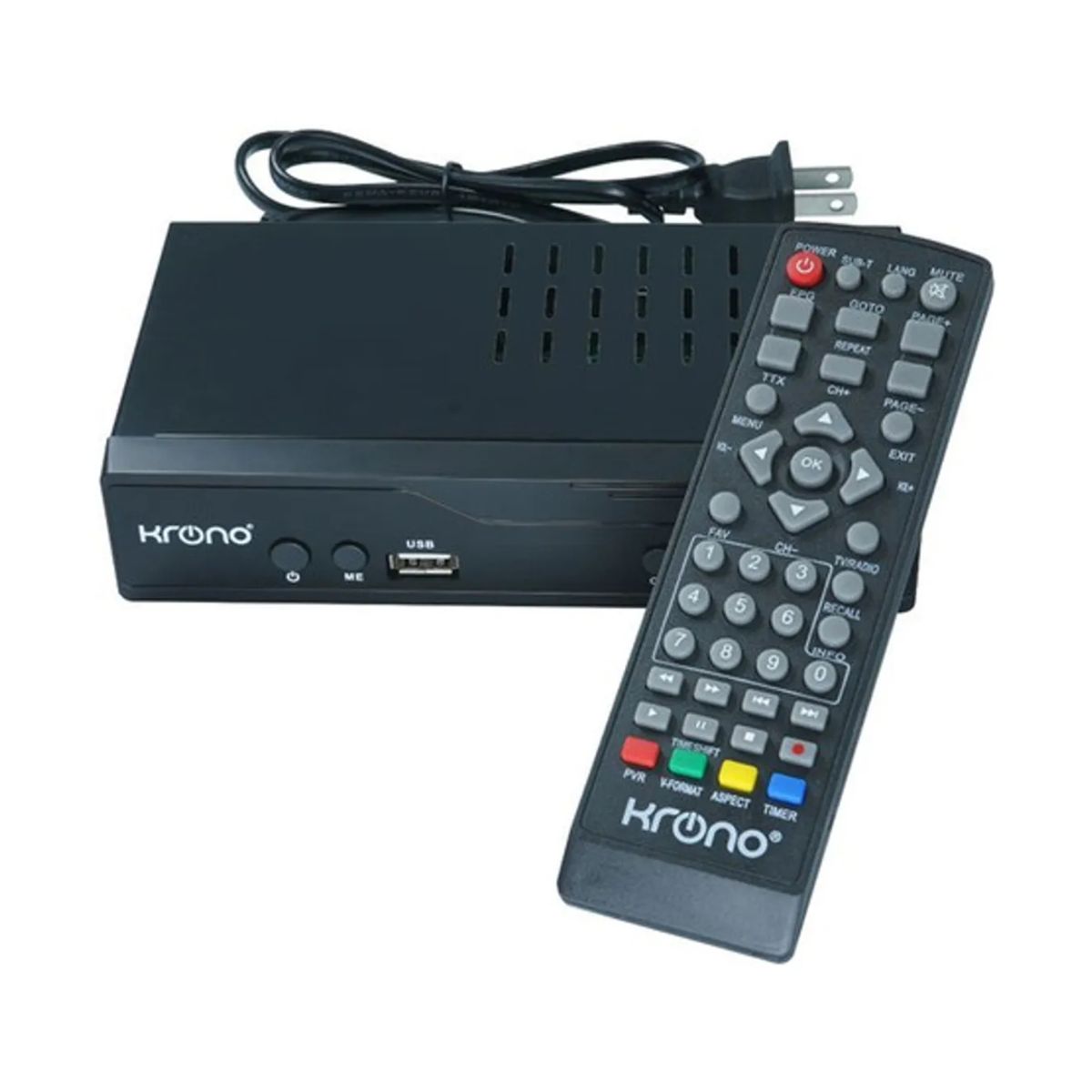 KRONO - Decodificador Tdt Full HD para Tv Digital DVB-T2
