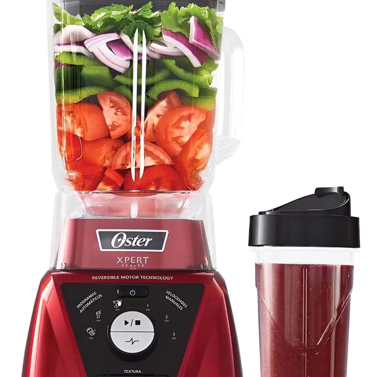OSTER - Licuadora Oster Xpert Series Roja Con Vaso Personal Rpg