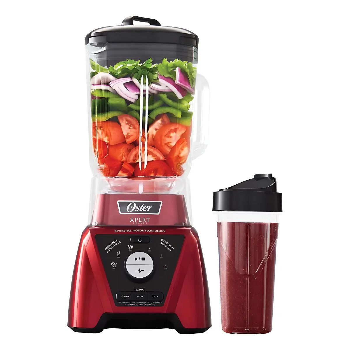 OSTER - Licuadora Oster Xpert Series Roja Con Vaso Personal Rpg