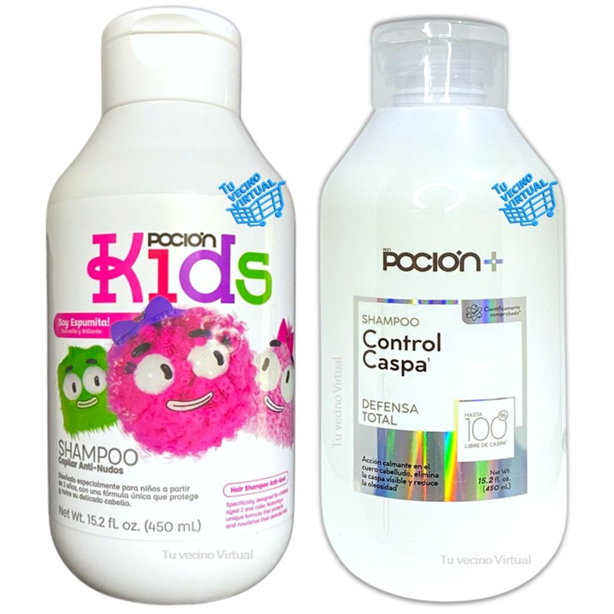 LA POCION - Shampoo Control Caspa La pocion +  Shampoo Kids La Pocion
