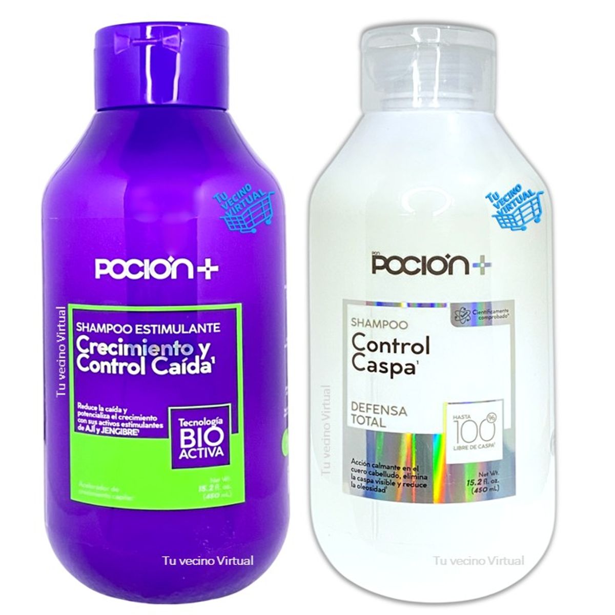 LA POCION - Shampoo Control Caspa La pocion +  Shampoo Crecimiento y caida La Pocion