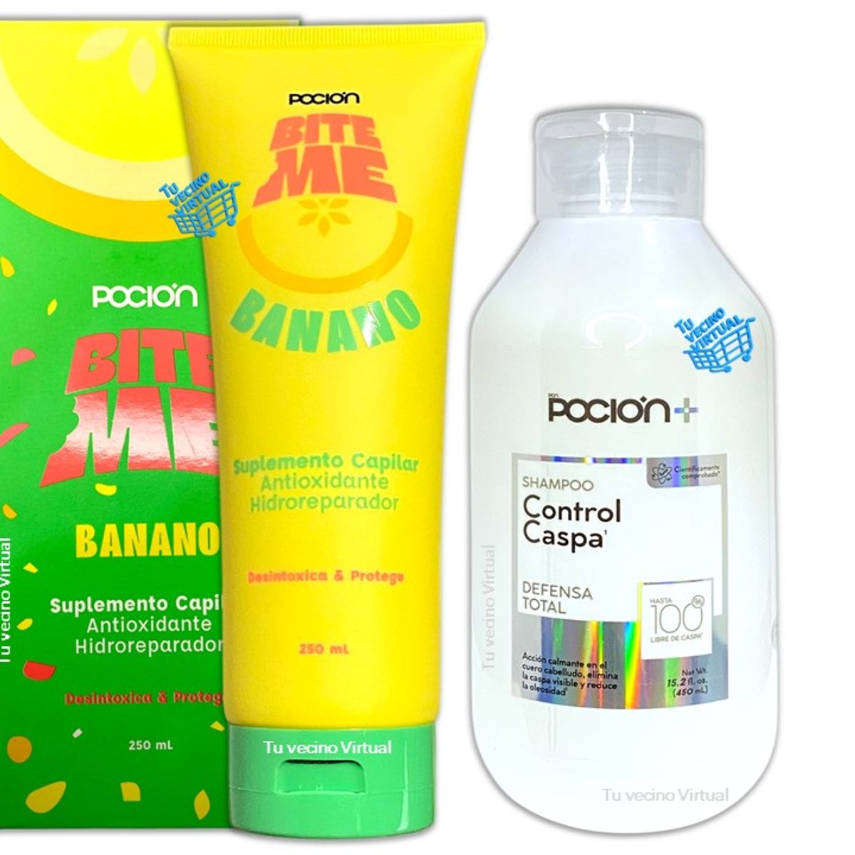 LA POCION - Shampoo Control Caspa La pocion + Bite Capilar La Pocion