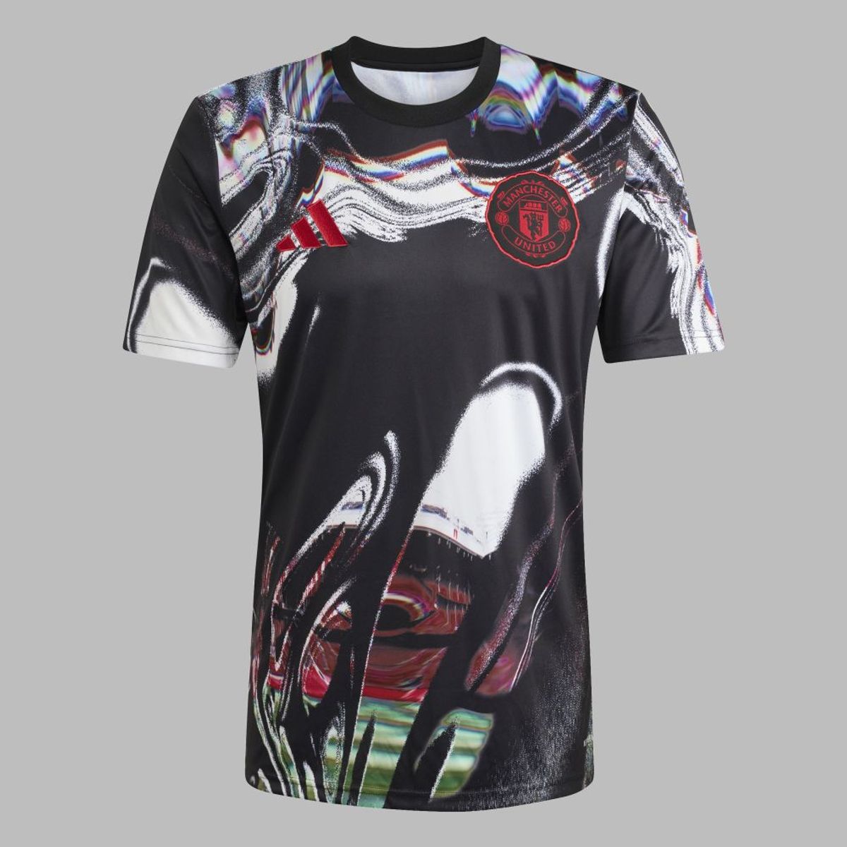 ADIDAS - Camiseta adidas Hombre calentamiento Manchester  U 25/26- Negro