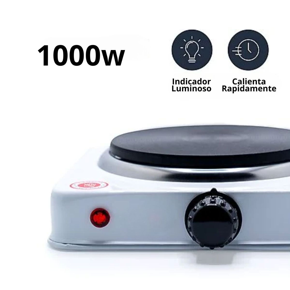 TRIPLE CLEAN - Cocina Electrica Placa Estufa 1 Puesto 1000 W