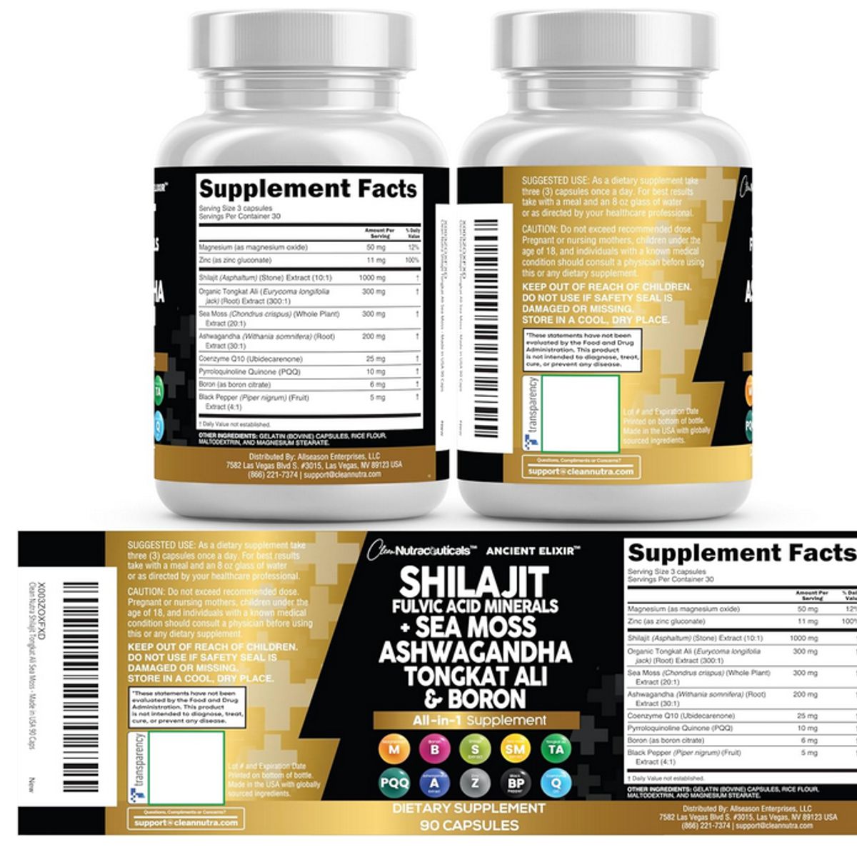 GENERICO - shilajit nutraceuticals 90 capsulas