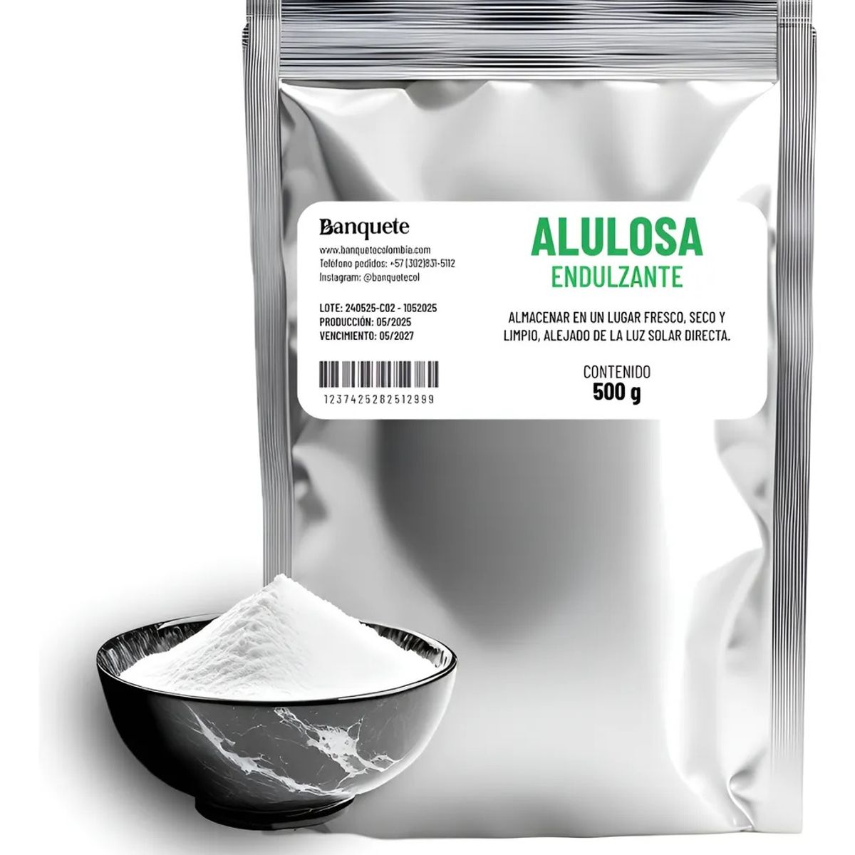 GENERICO - Alulosa Endulzante Natural 500gr 100% Pura