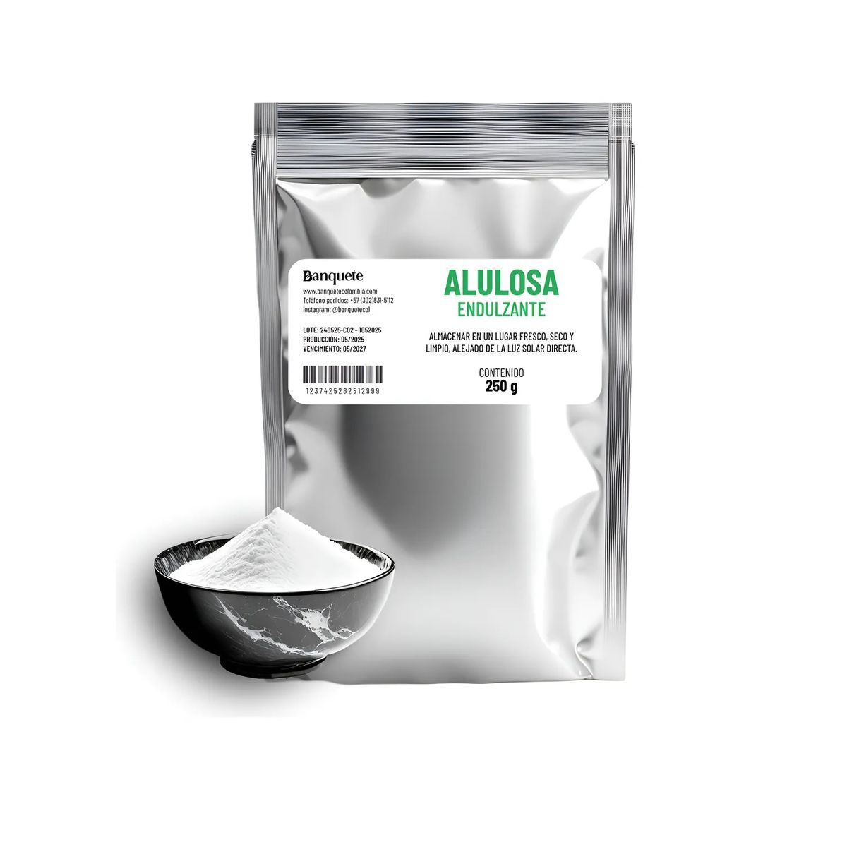 GENERICO - Alulosa Endulzante Natural 250gr 100% Pura