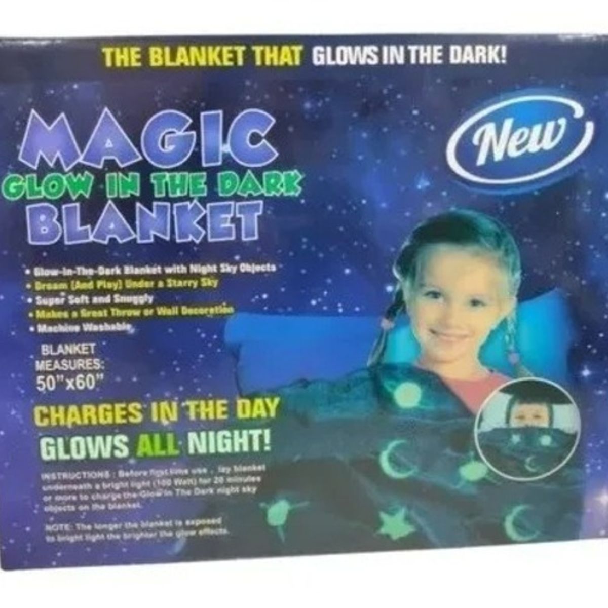 GENERICO - Cobija Manta Térmica Con Diseño Luminoso