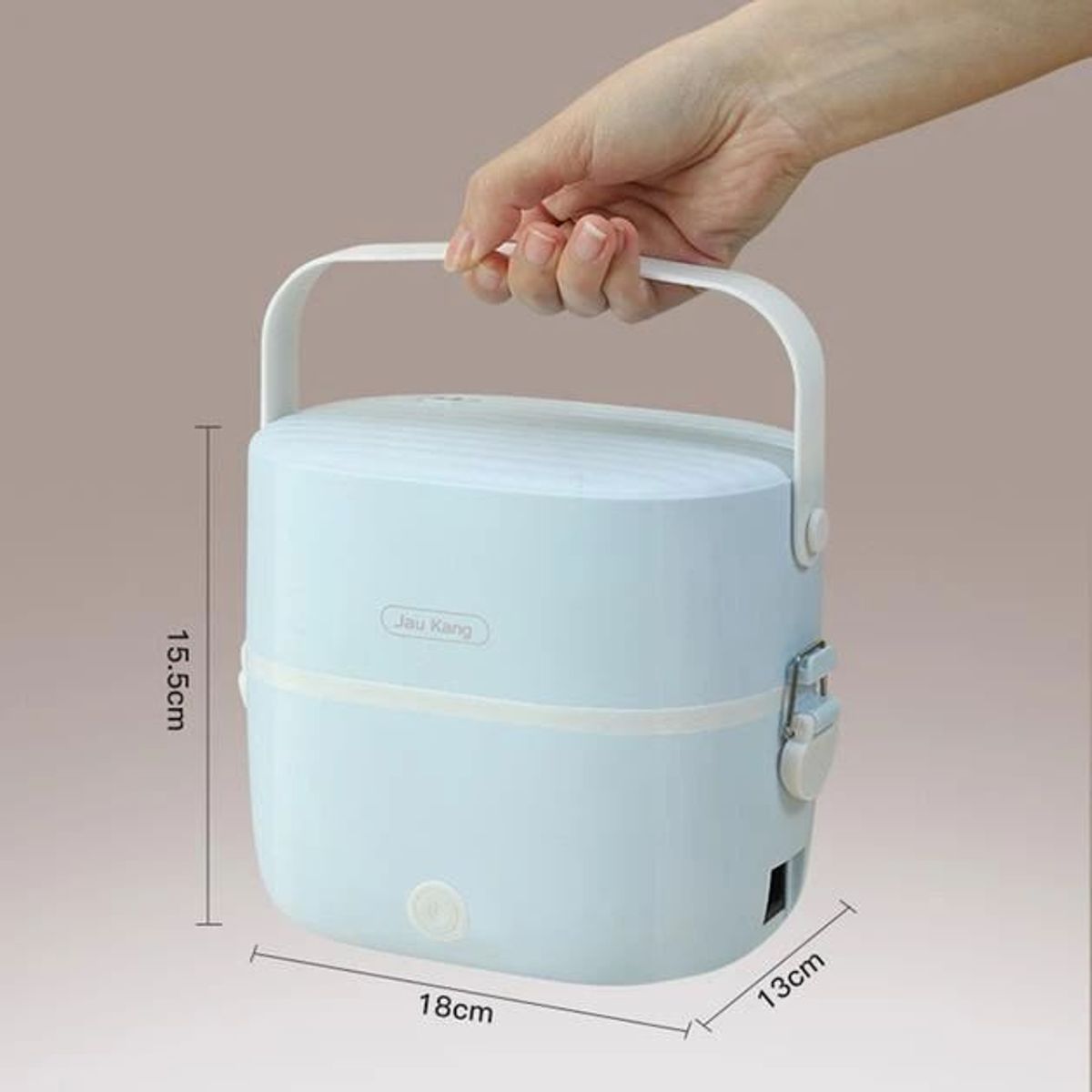 GENERICO - Lonchera Electrica Portatil Calentador Comida Doble Compartimento 1.5 Lt