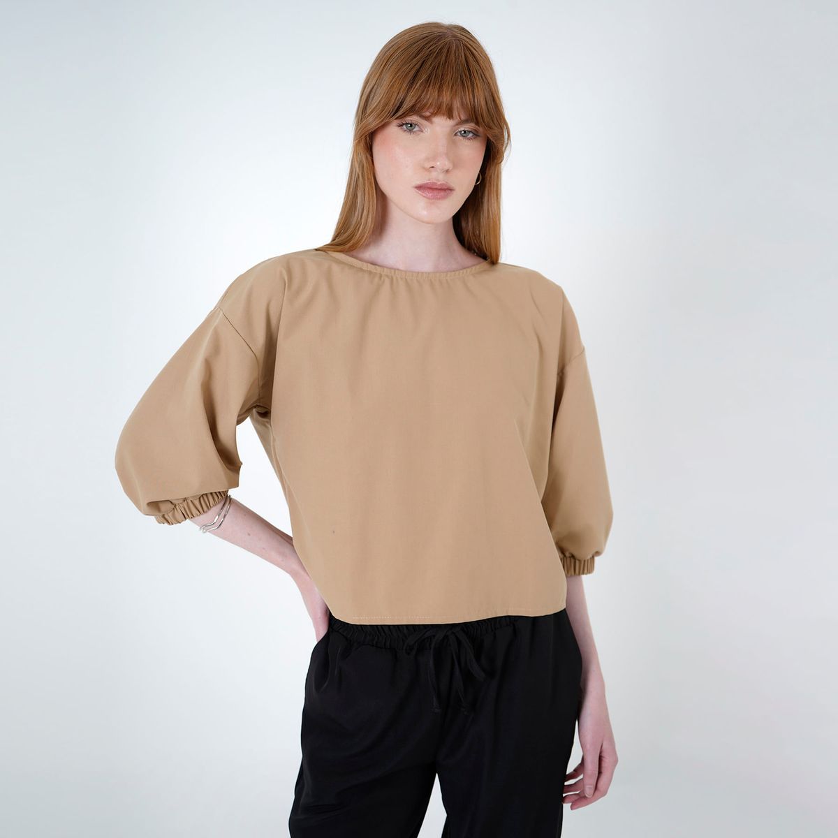 FDS - Blusa Cuello Redondo Manga 3/Cuartos