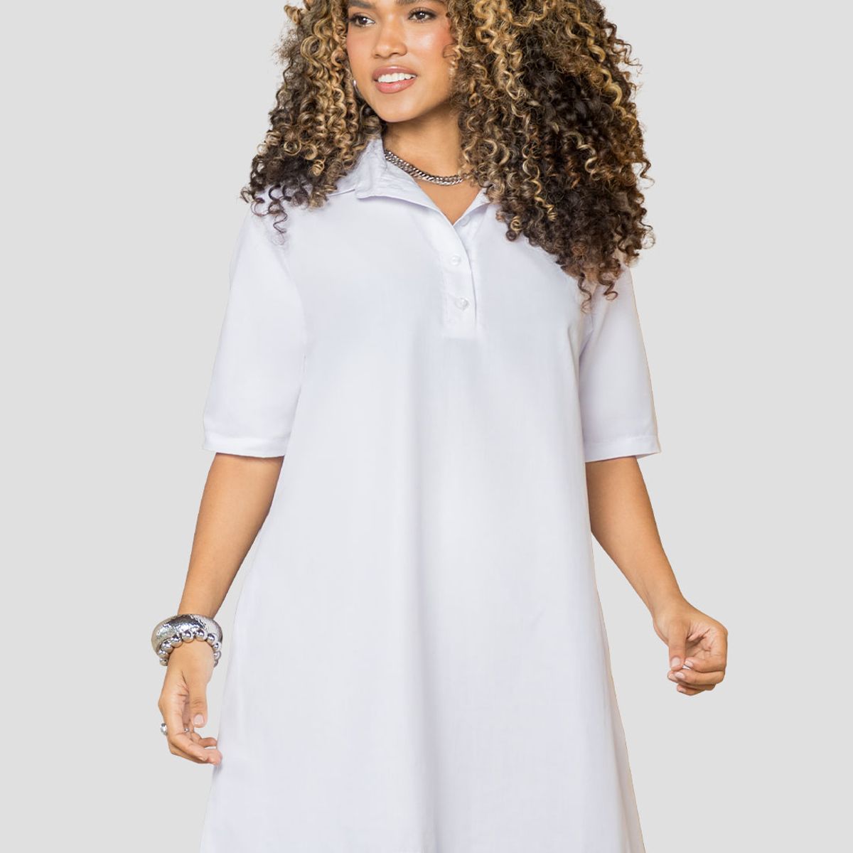 MARKETING PERSONAL - Vestido Corto Mujer Blanco Mp 113567